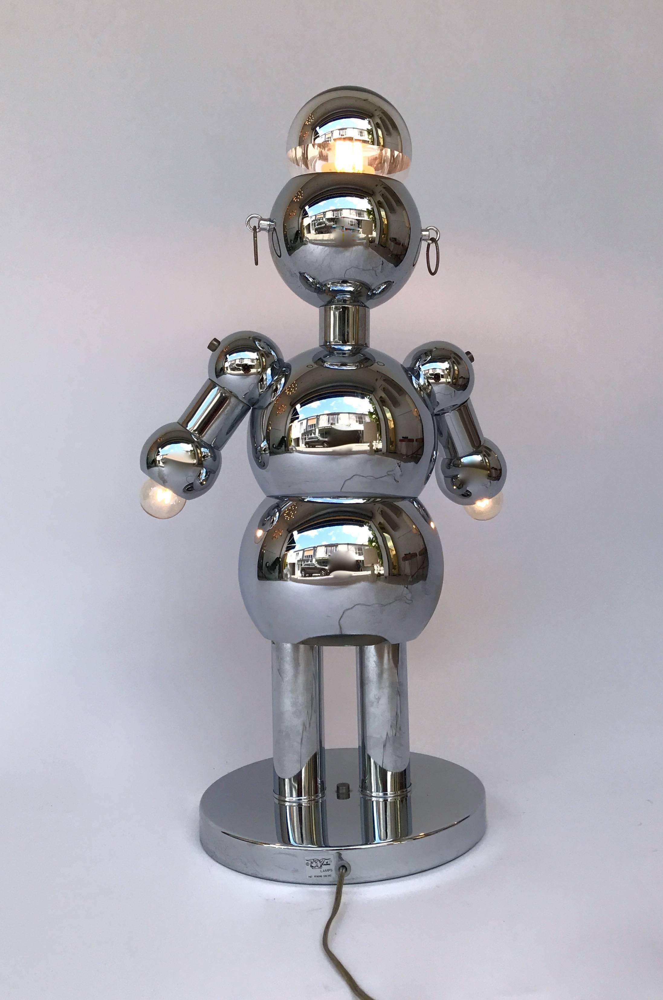 Space Age Robot Lamp by Torino Lamps, USA 1970s