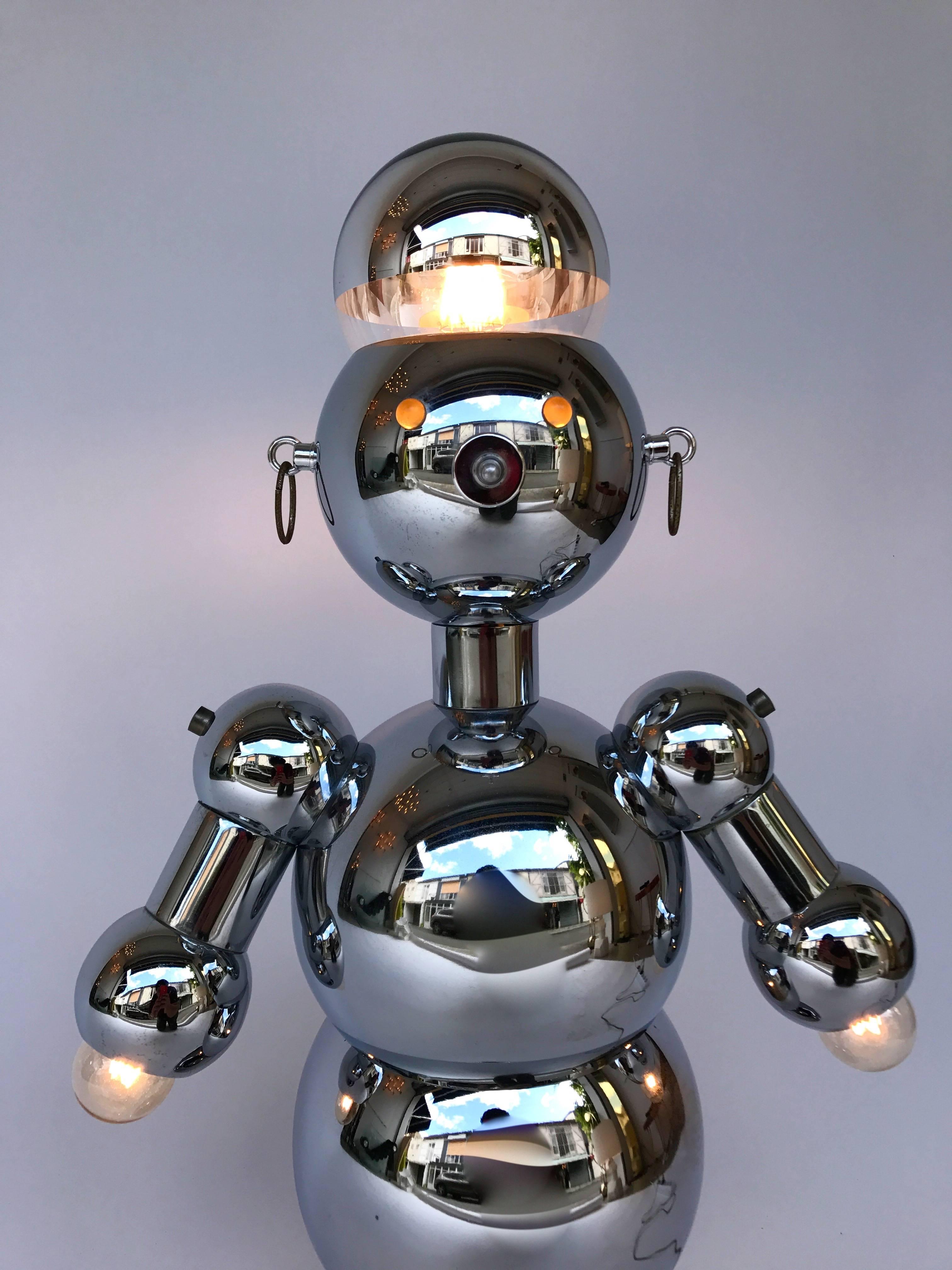 Robot Lamp by Torino Lamps, USA 1970s In Excellent Condition In SAINT-OUEN, FR
