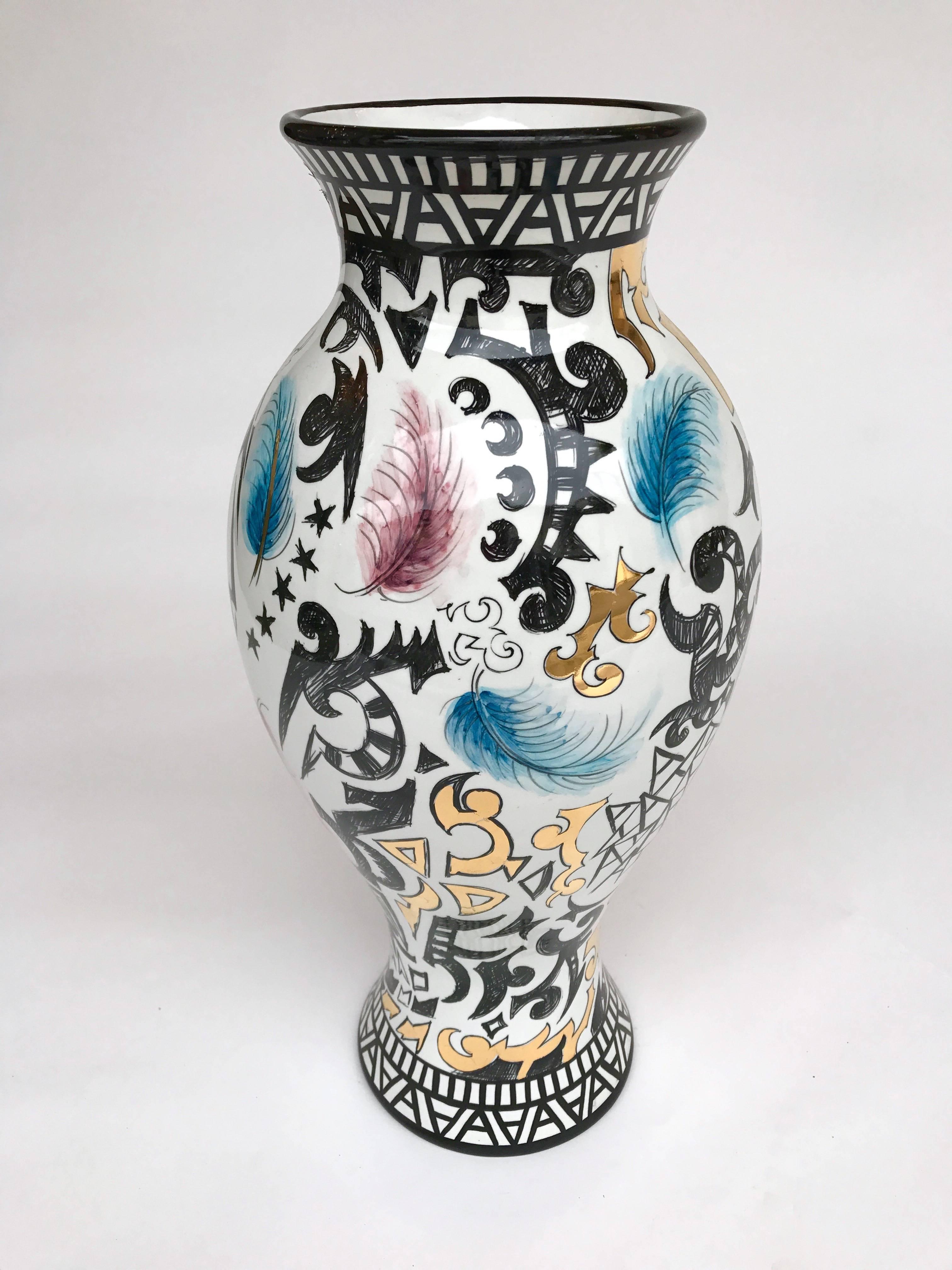 XXIe siècle et contemporain Vase en céramique d'Antonio Cagianelli, Italie, contemporain, 2015 en vente