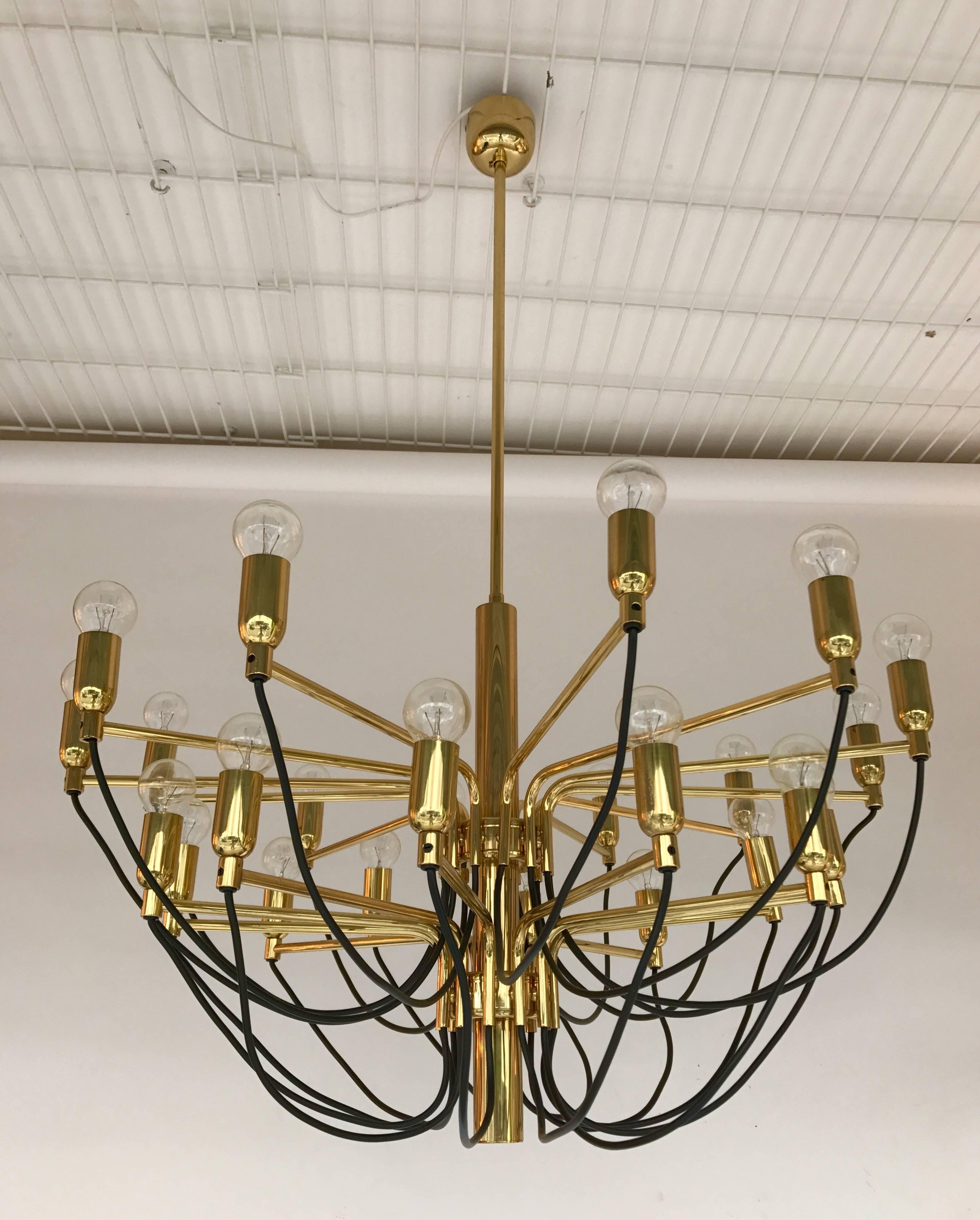 Chandelier by Staff Leuchten, Germany, 1980s In Excellent Condition In SAINT-OUEN, FR