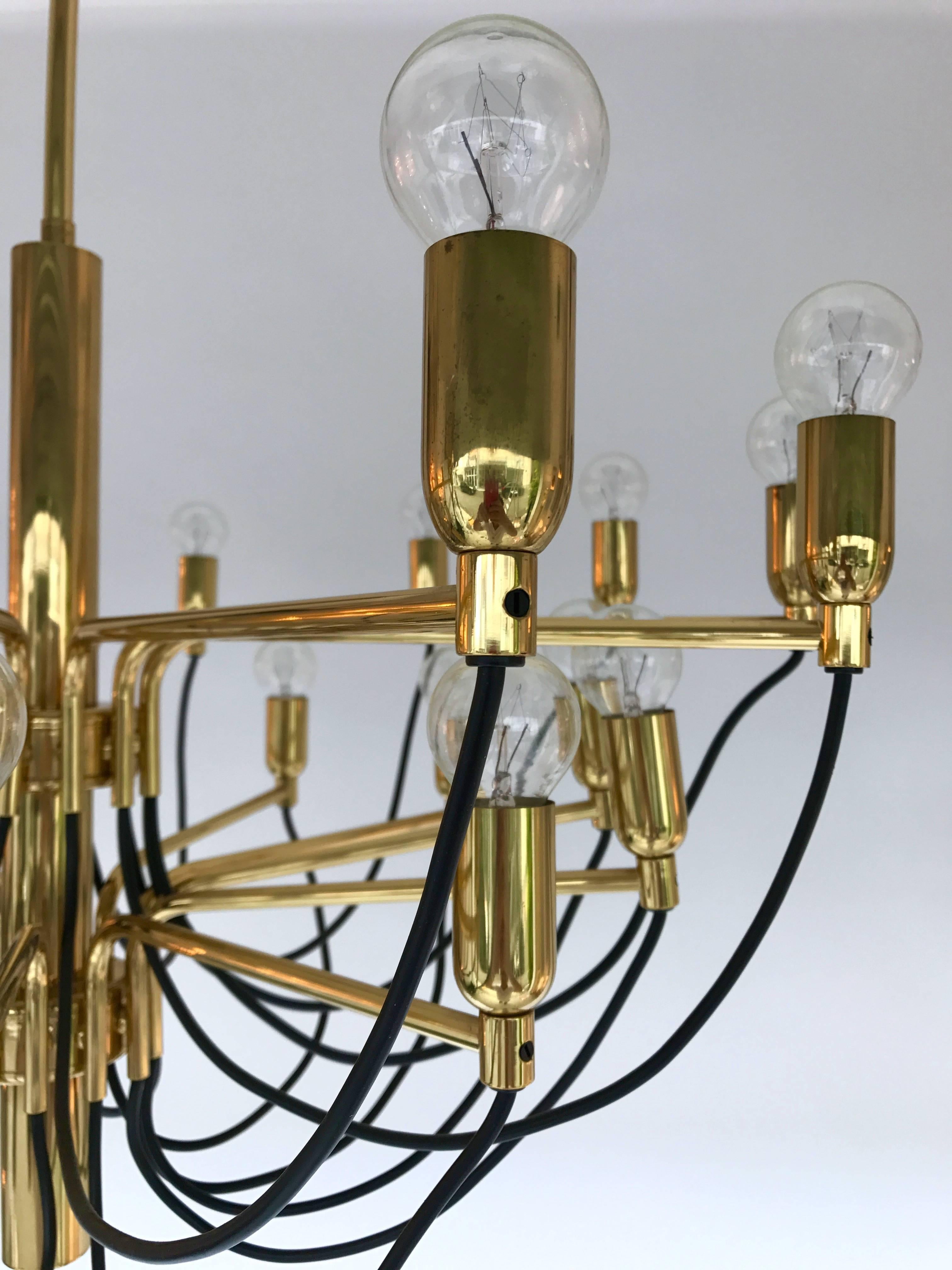 Late 20th Century Chandelier by Staff Leuchten, Germany, 1980s