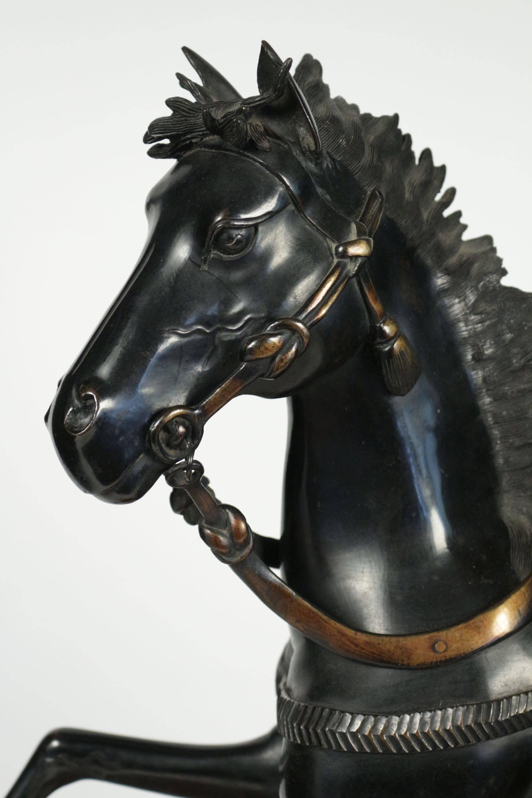 Japonisme Samouraï on His Horse, circa 1900 For Sale