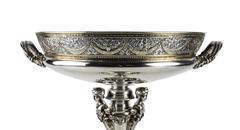 19th Century Parcel-Gilt Sterling Silver Centerpiece Tazza by Gorham