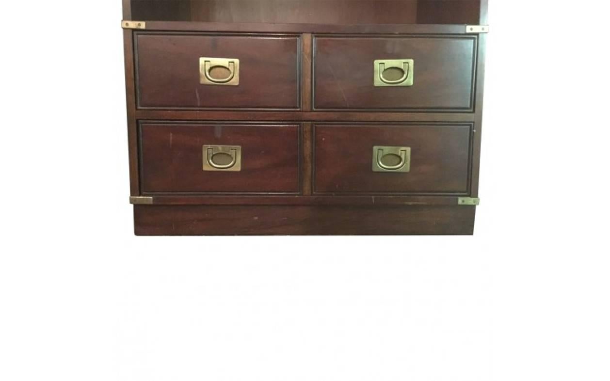Modern Campaign-Style Cabinet For Sale