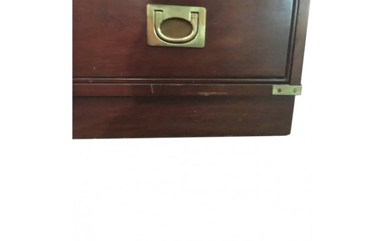 English Campaign-Style Cabinet For Sale