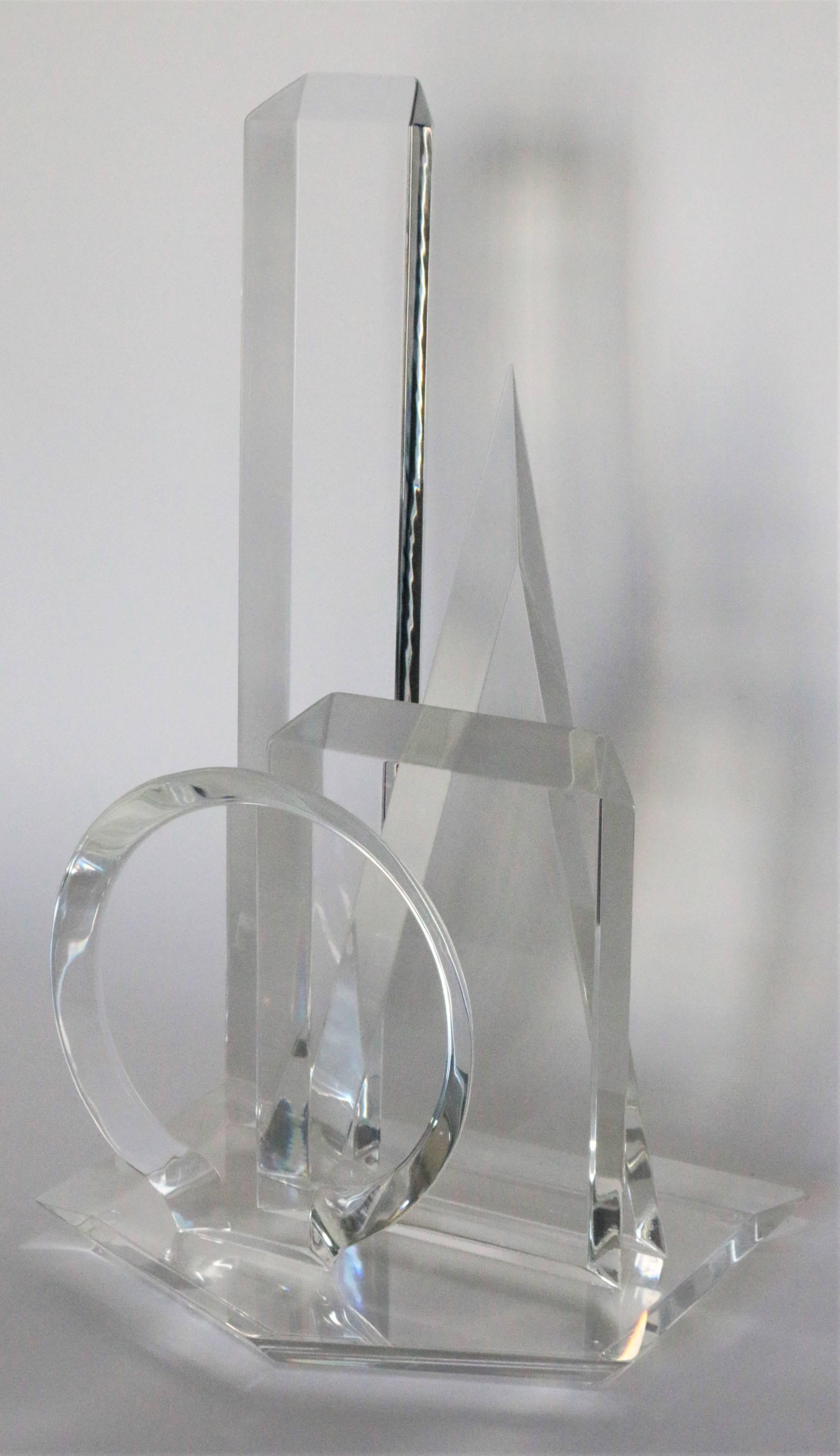 van teal lucite sculpture