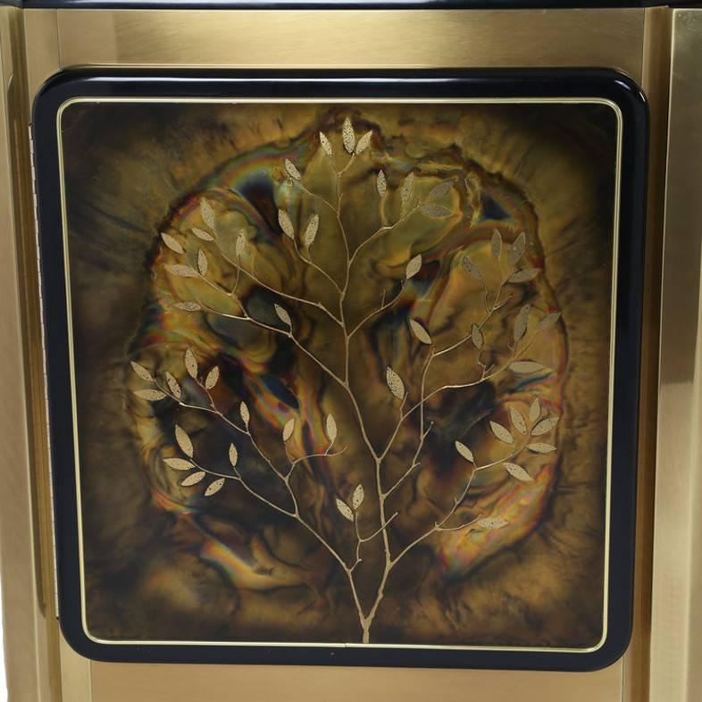 20th Century Bernhard Rohne for Mastercraft Tree of Life Cabinet