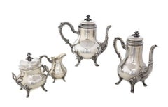 Emile Puiforcat French Sterling Silver Tea and Coffee Service