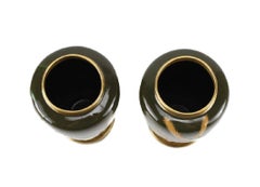 Pair of Minton Porcelain Pate-Sur-Pate Japonism Vases