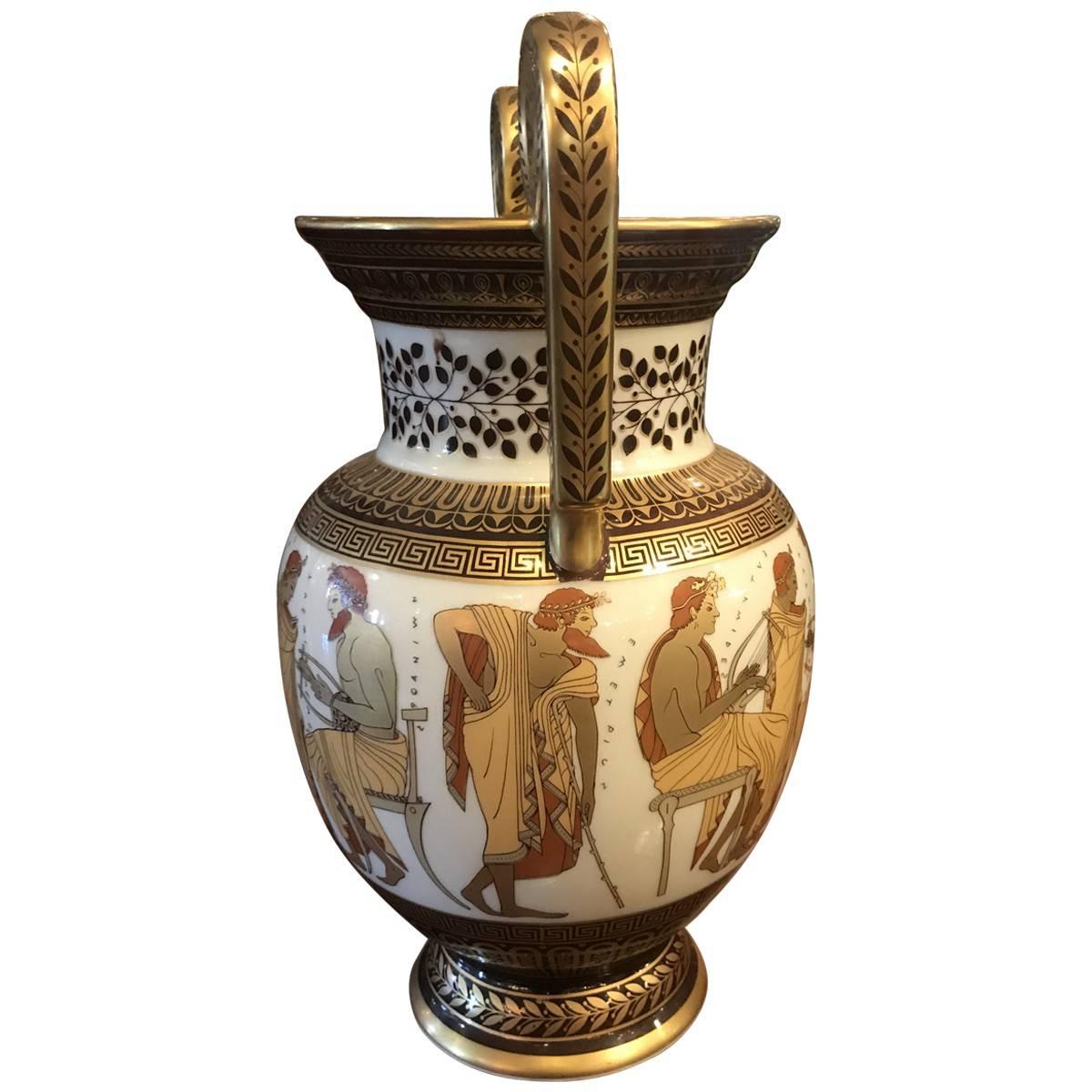 German Johann Seltmann Classical Revival Style Porcelain Vase