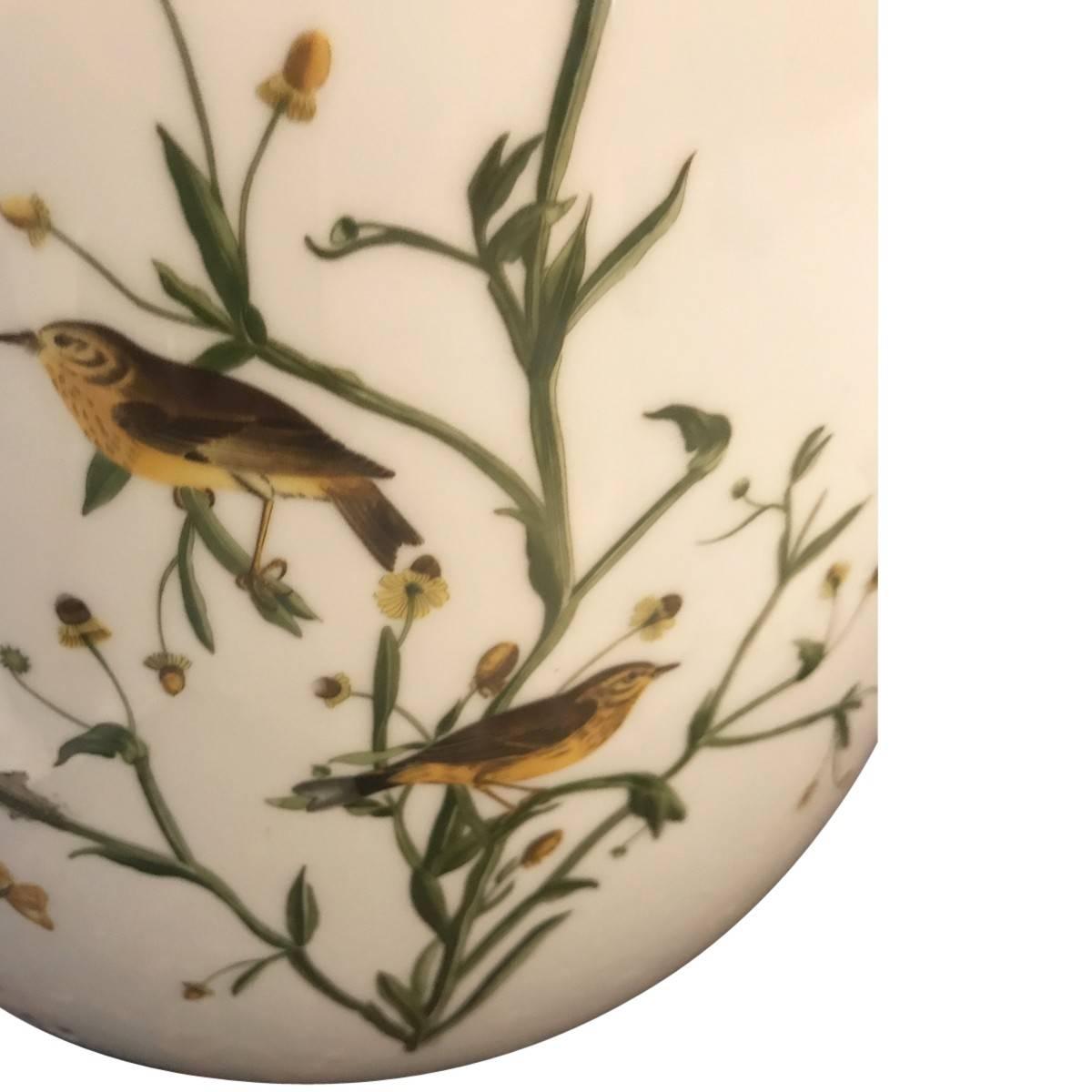 Pair of Rosenthal German Porcelain Ovoid Vases In Excellent Condition For Sale In Pasadena, CA