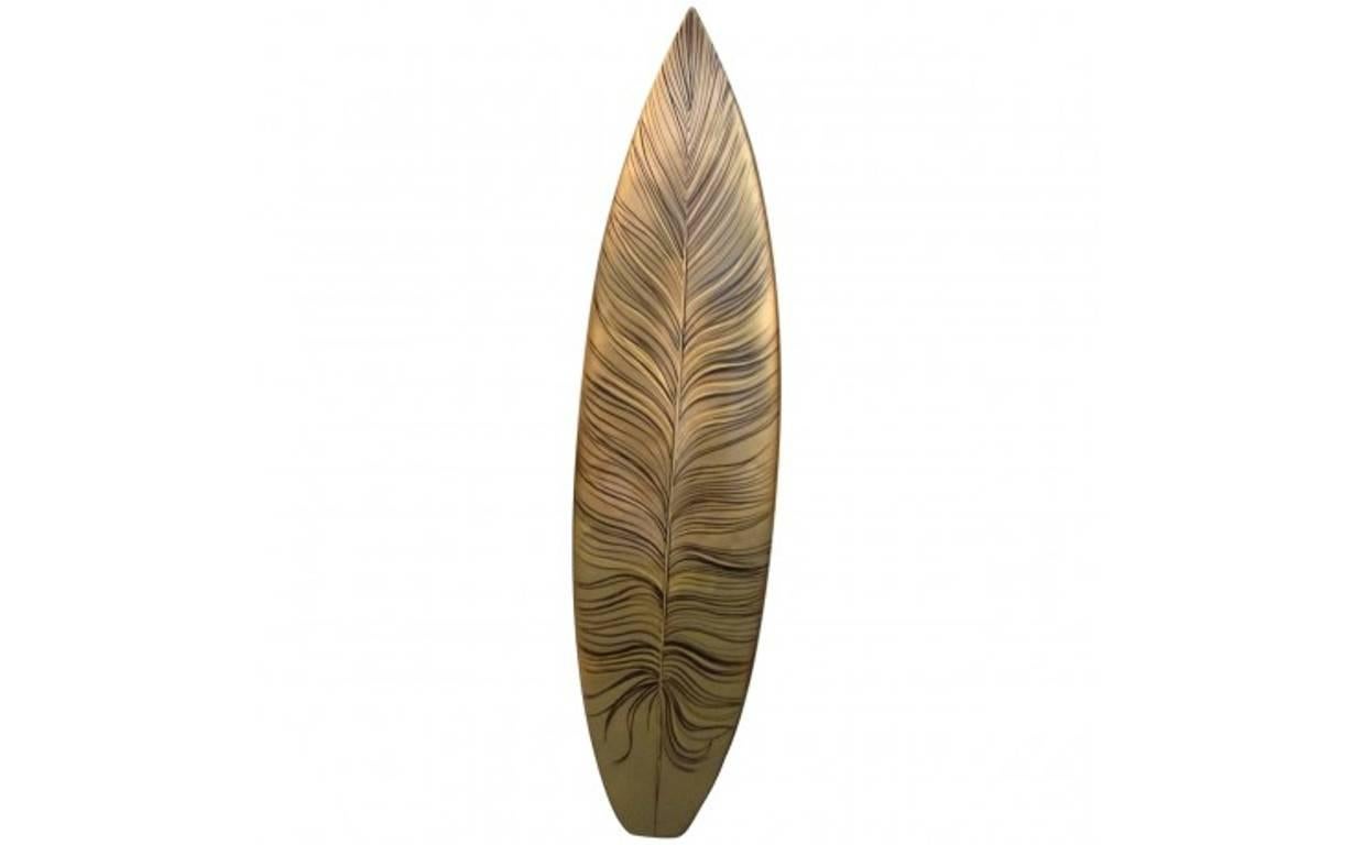 German Tomek Sadurski Hand-Painted Feather Surfboard