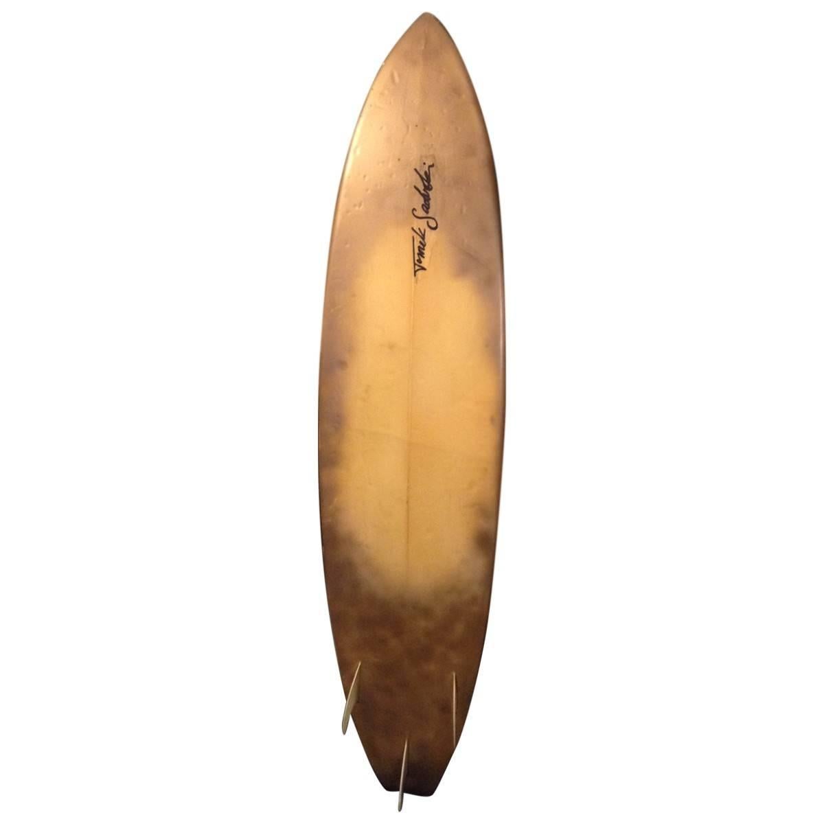Tomek Sadurski Hand-Painted Feather Surfboard 1