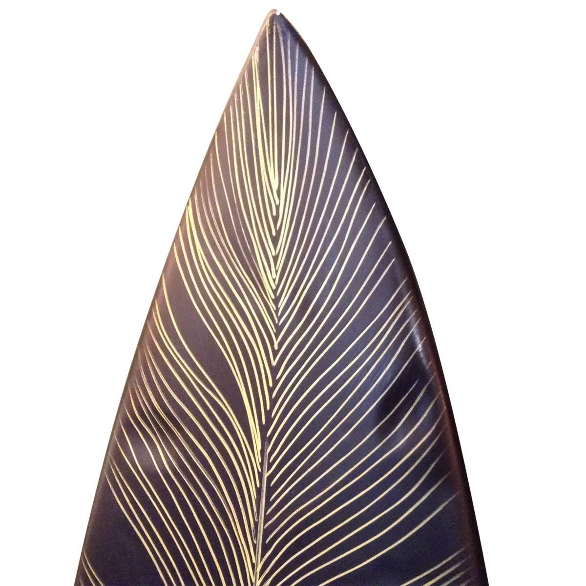 Resin Tomek Sadurski Hand-Painted Feather Surfboard