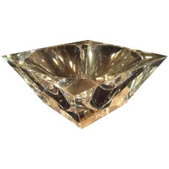 Modernistic Lucite Diamond Bowl