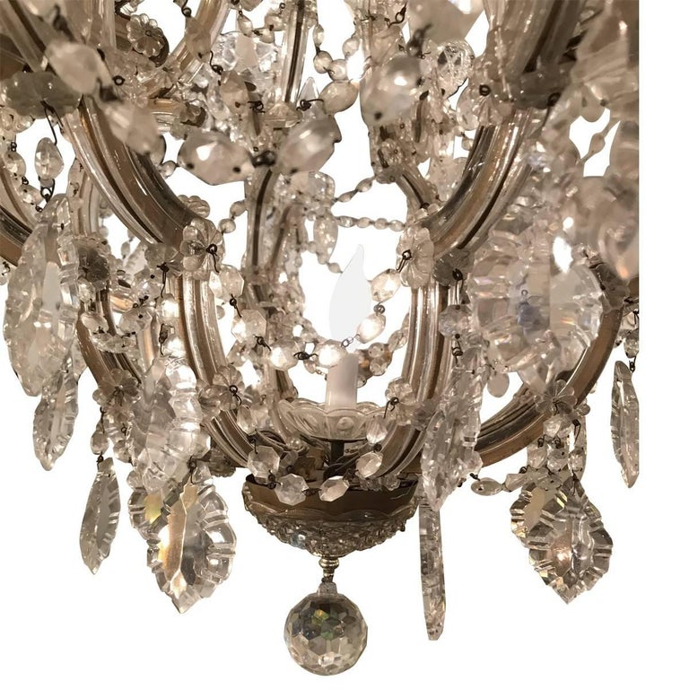 Large Maria Theresa Twenty Five Light Crystal Chandelier At 1stdibs Vintage Design Style When Applied To Furniture And Home Decor Means The Piece Has Depth