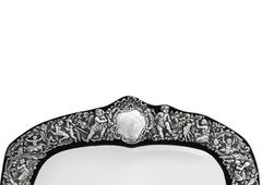 Victorian Sterling Silver Table Mirror by William Comyns, London, 1890