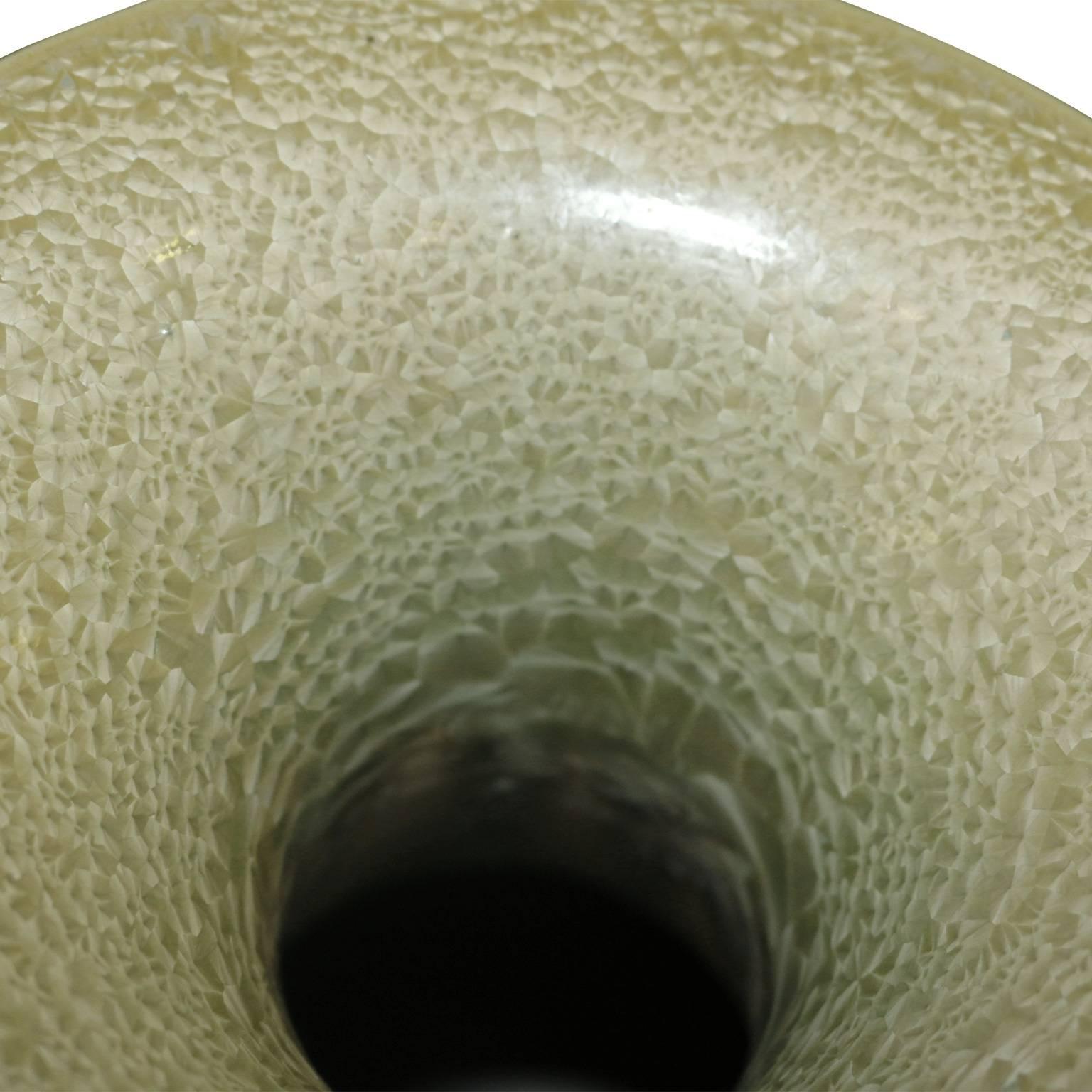 Edo Set of Three Celadon Porcelain Floor Vases