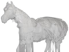 Lifesize Fiber Glass Art Horse