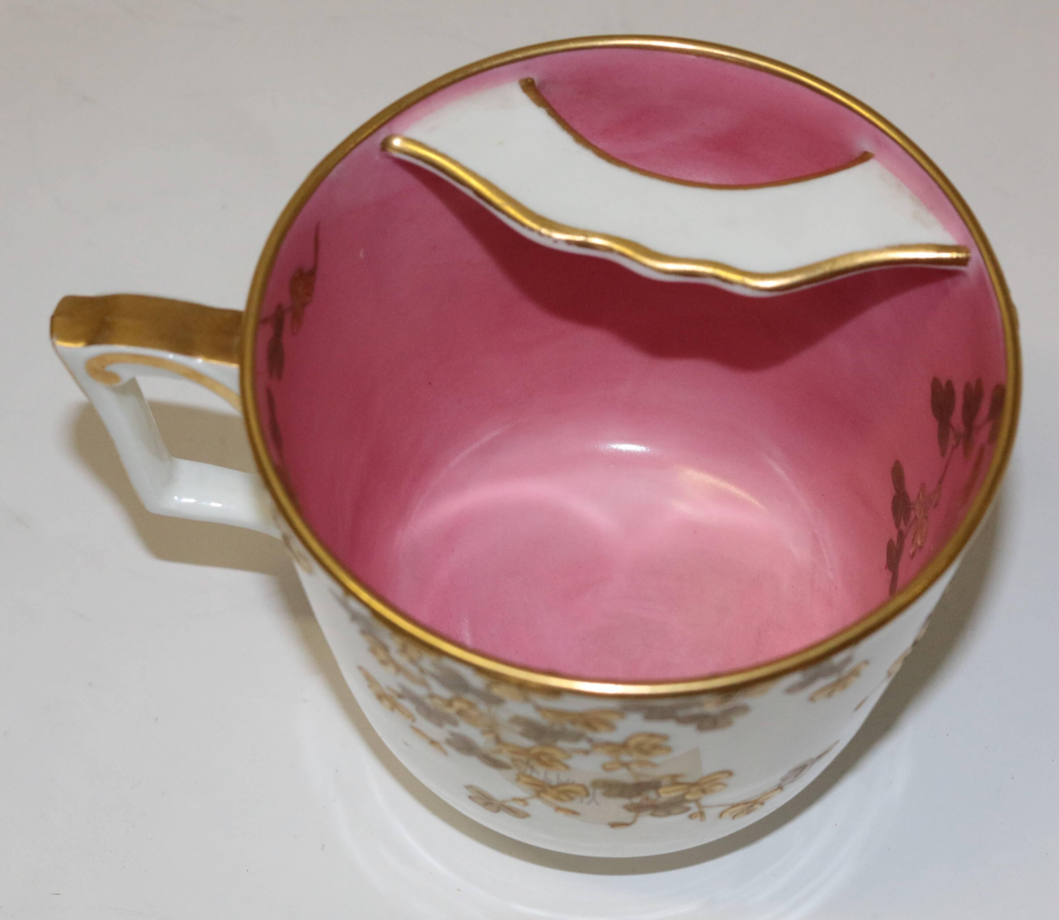 Other Vintage Tiffany & Company Mustache Cup and Saucer For Sale