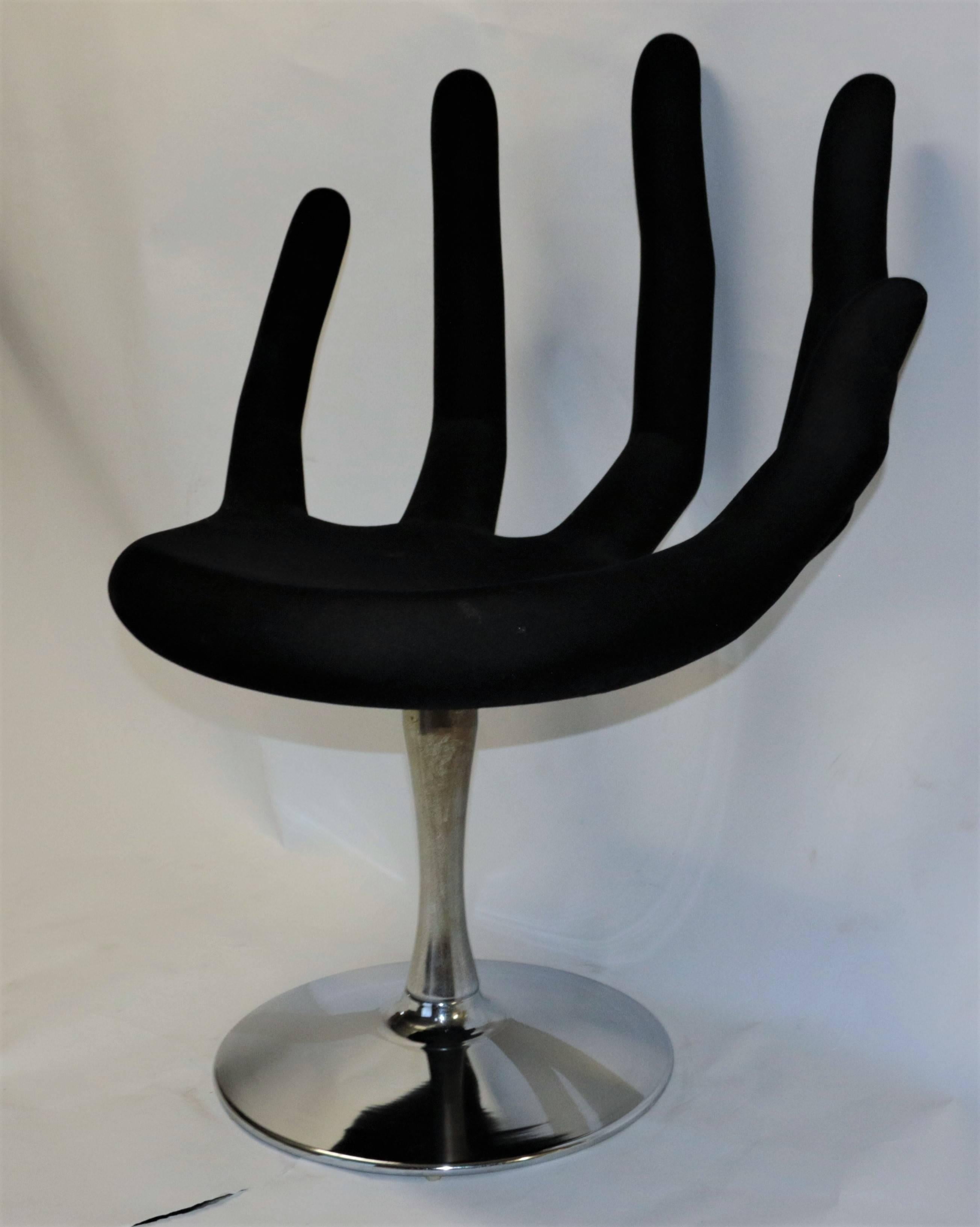 mid century hand chair