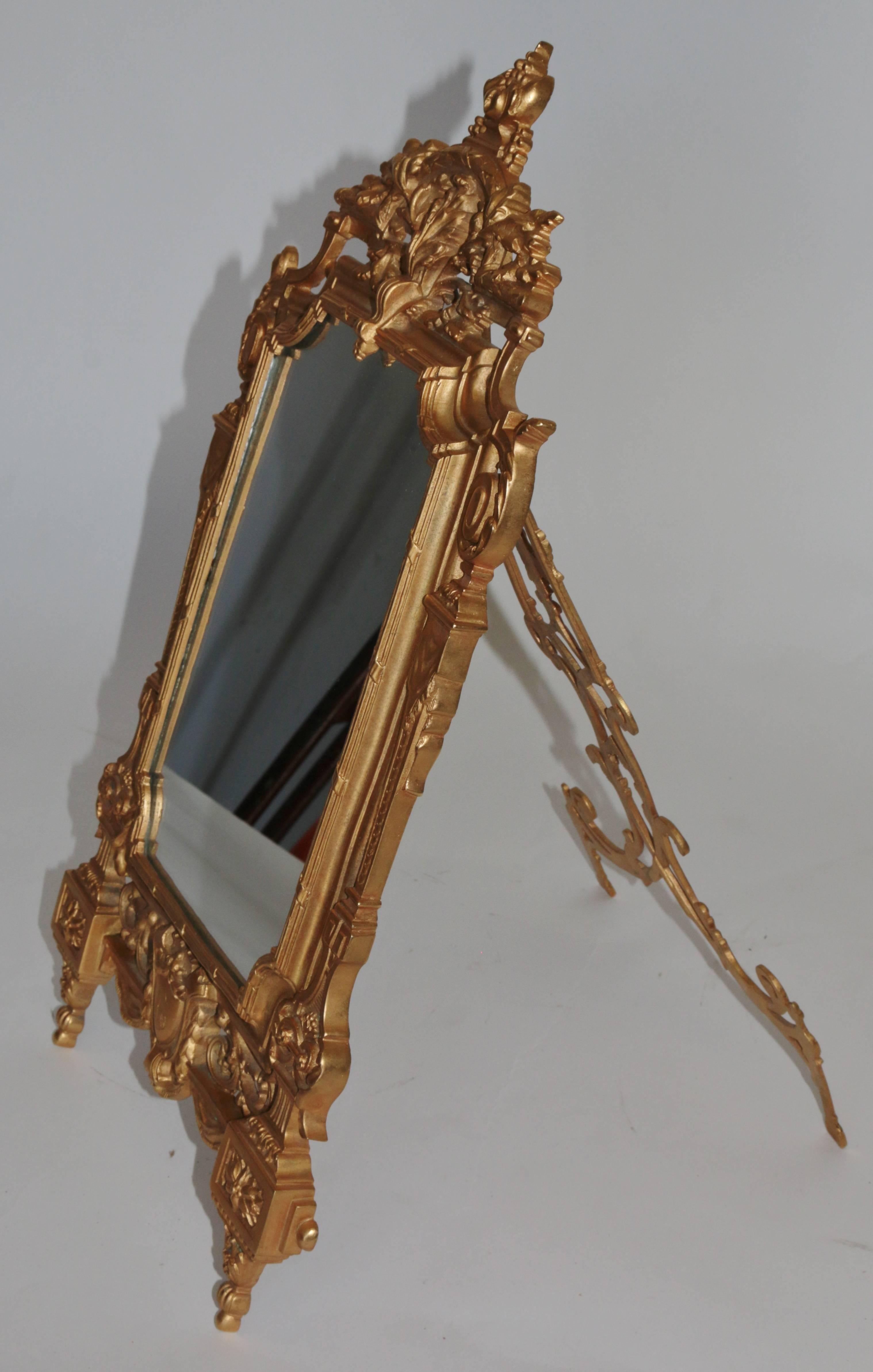 Empire 19th Century French Gilt Framed Mirror For Sale