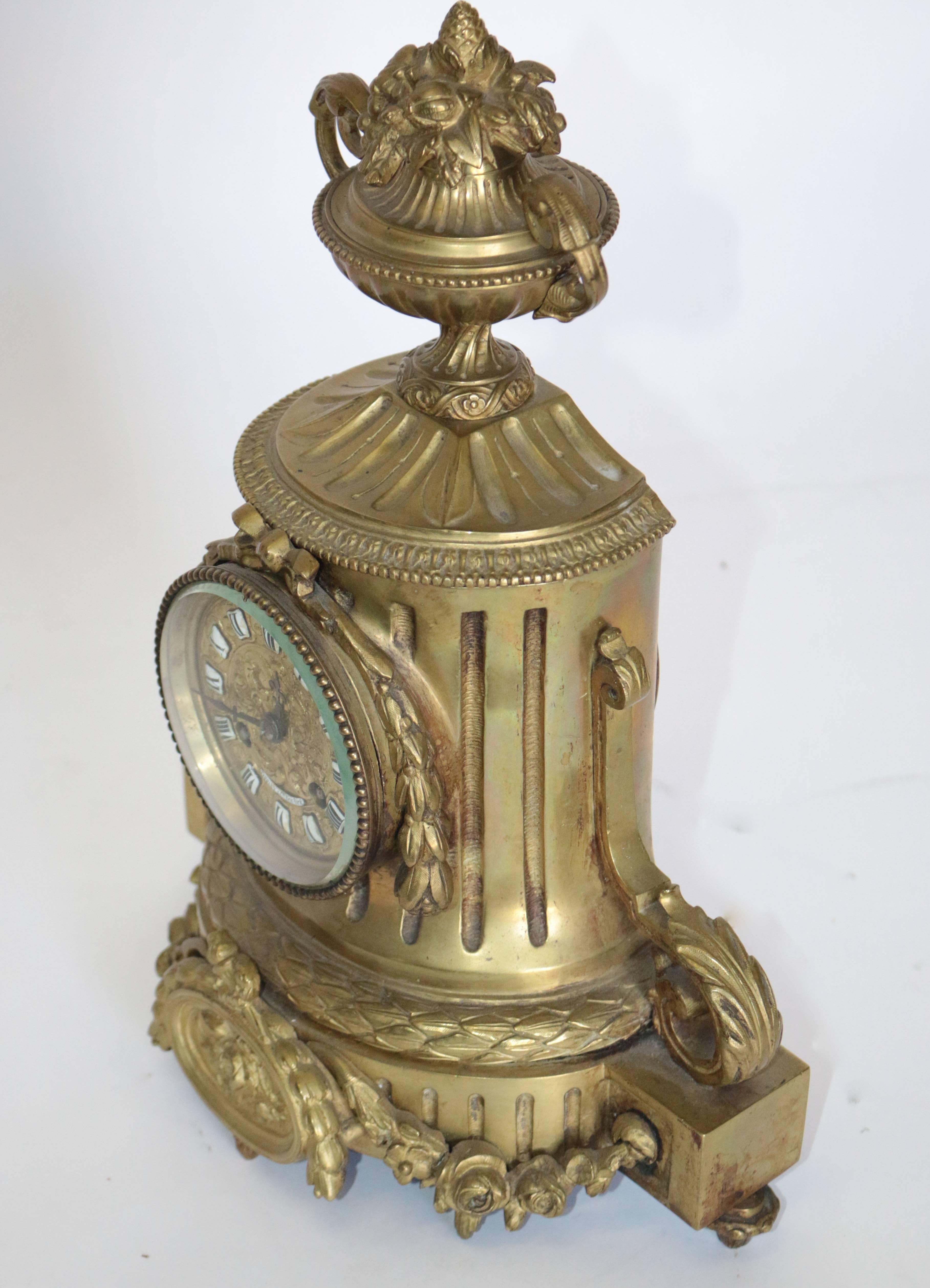 antique bronze mantel clocks