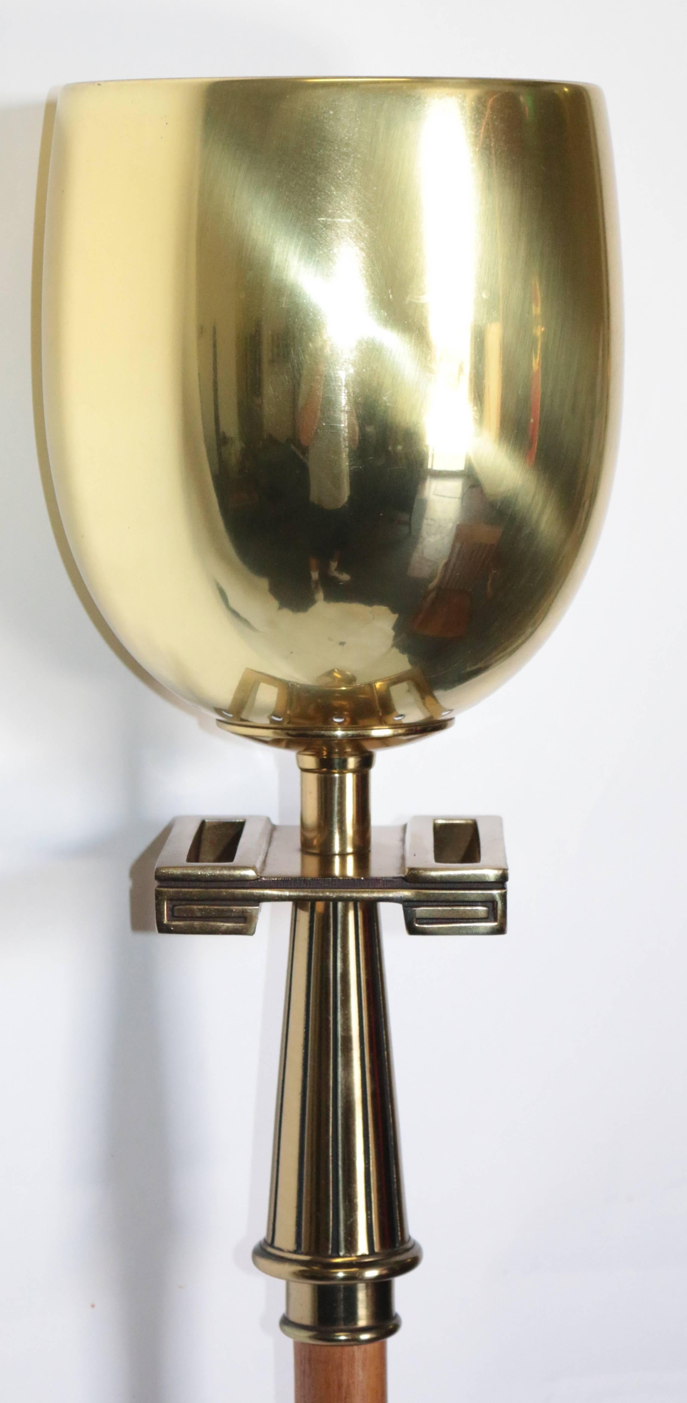 20th Century Italian Modern Brass Standing Floor Lamp