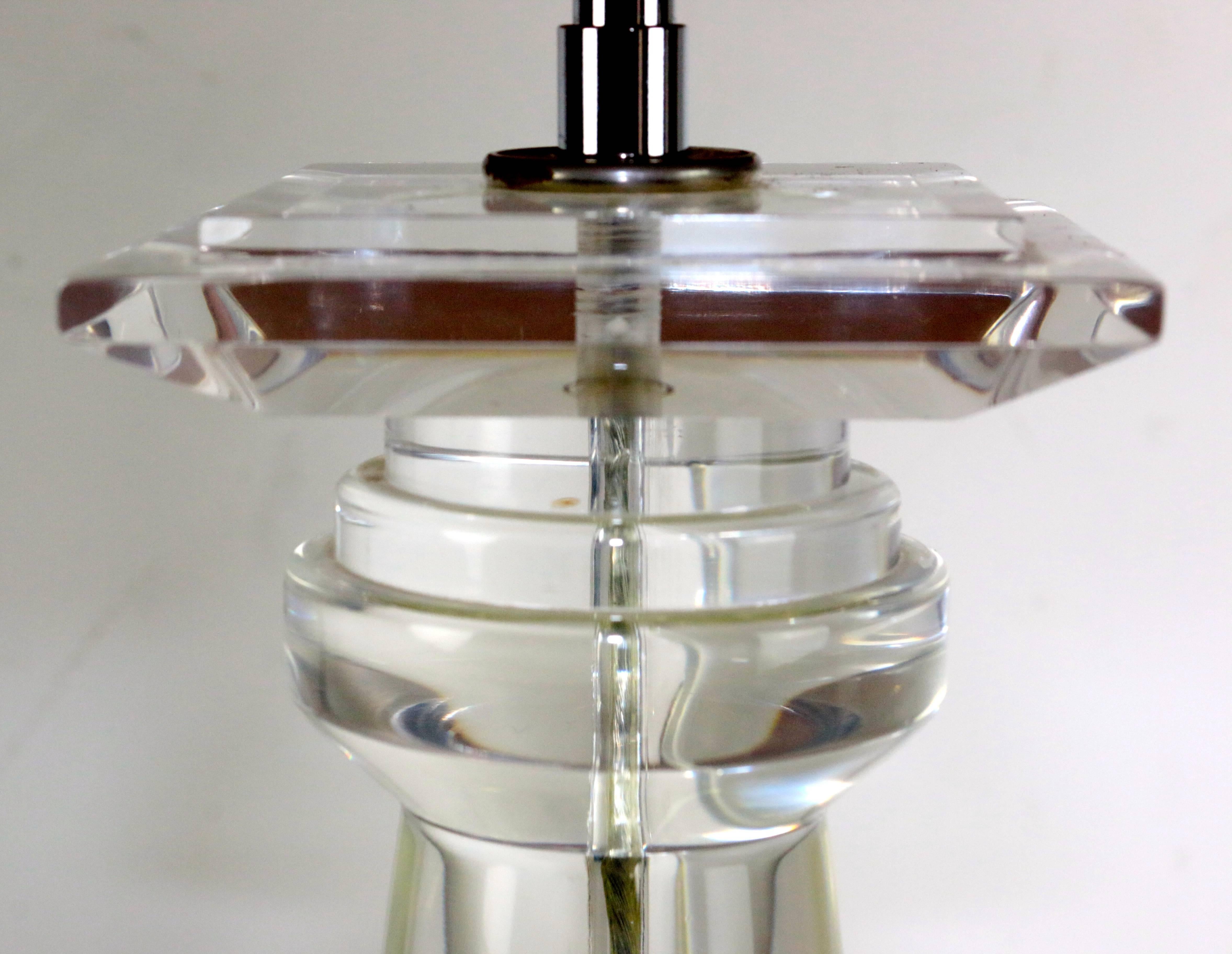 Shirly Ritts Lucite Table Lamp In Excellent Condition For Sale In Pasadena, CA