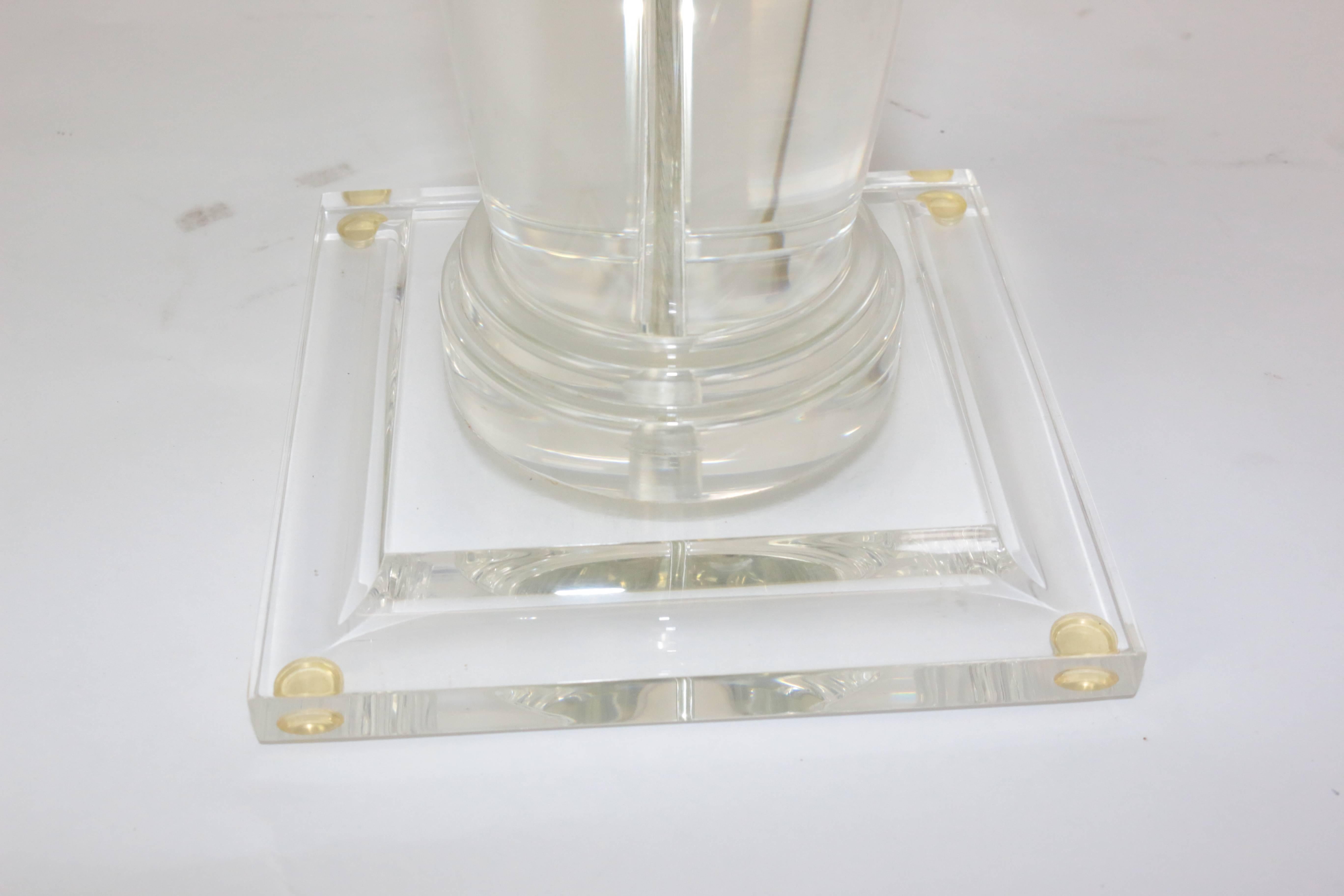 Shirly Ritts Lucite Table Lamp For Sale 3