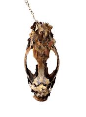 Brass Brutalist Hanging Lamp by Tom Greene