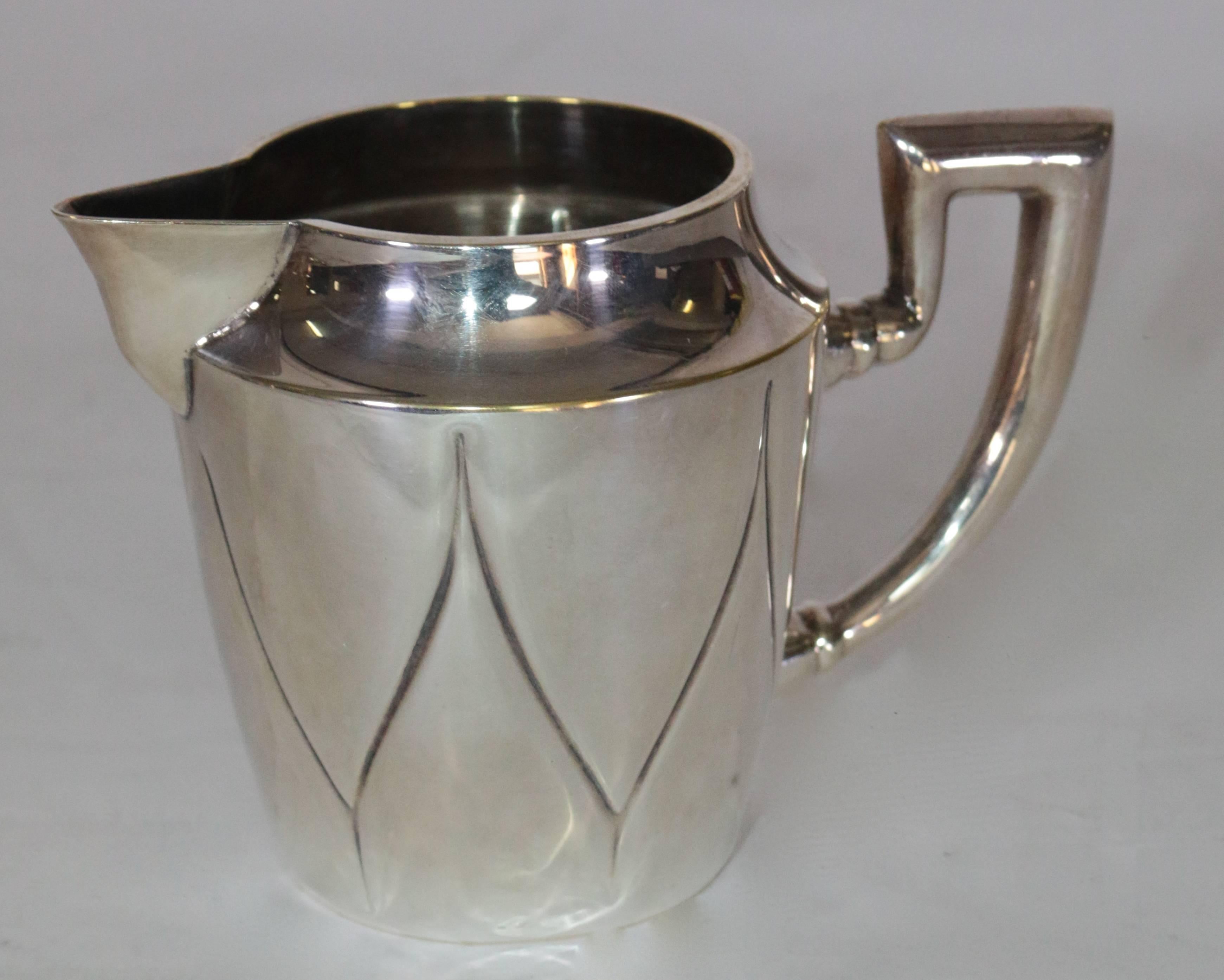 French 19th Century Silver Plate Tea Set For Sale