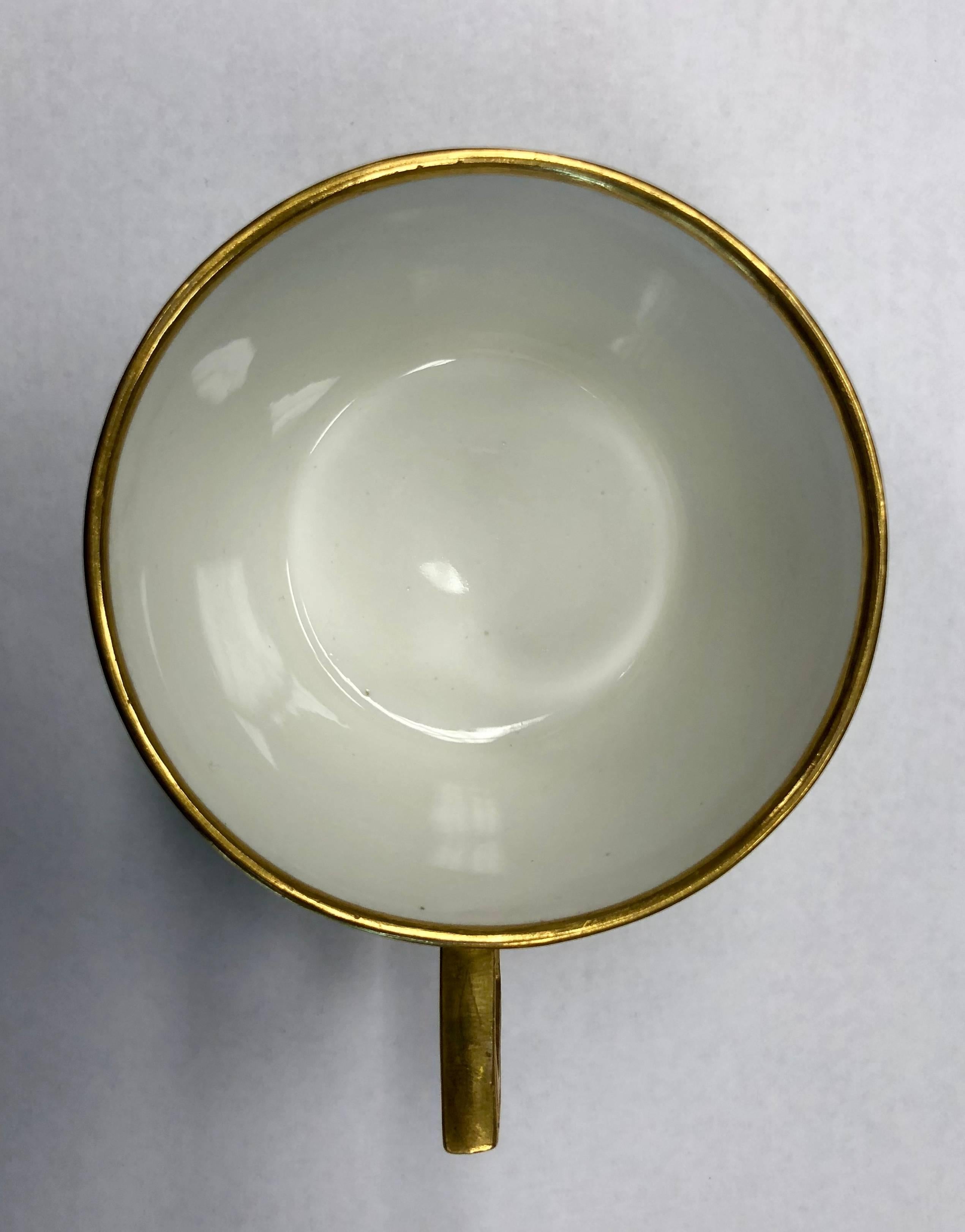 18th Century Vienna Porcelain Cup and Saucer For Sale 2