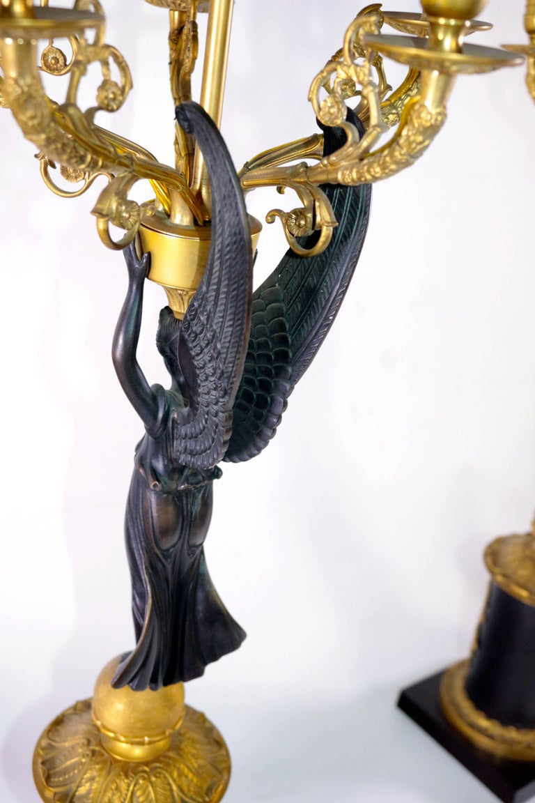 Tommy Hilfiger Private Collection, Pair of Empire Gilded Bronze Table