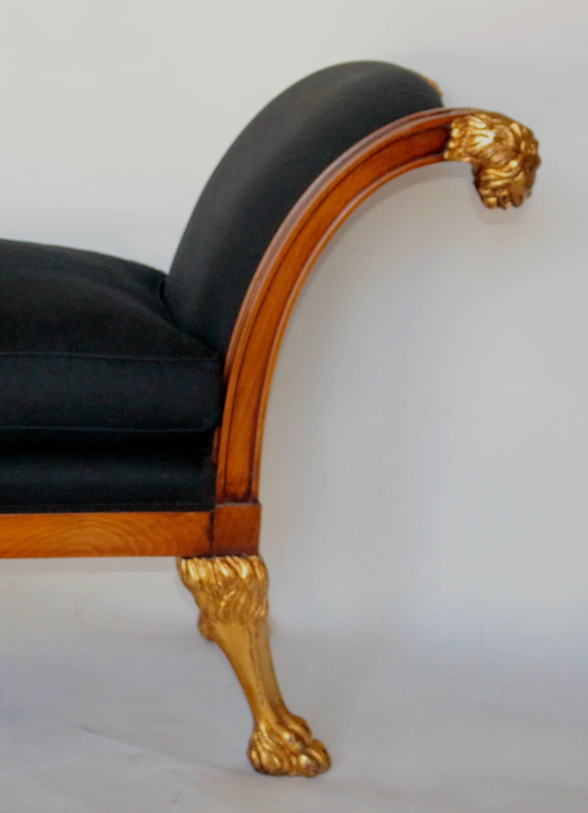 Italian Property of Tommy Hilfiger Hand-Carved Gilded Bench
