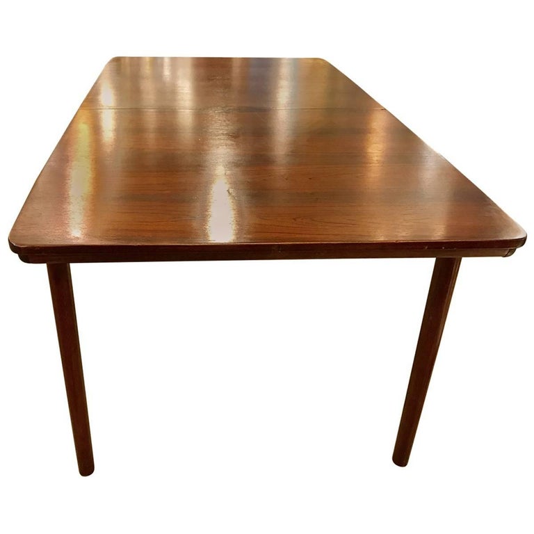 A.H. McIntosh Furniture Midcentury Rosewood Extending Dining Table at