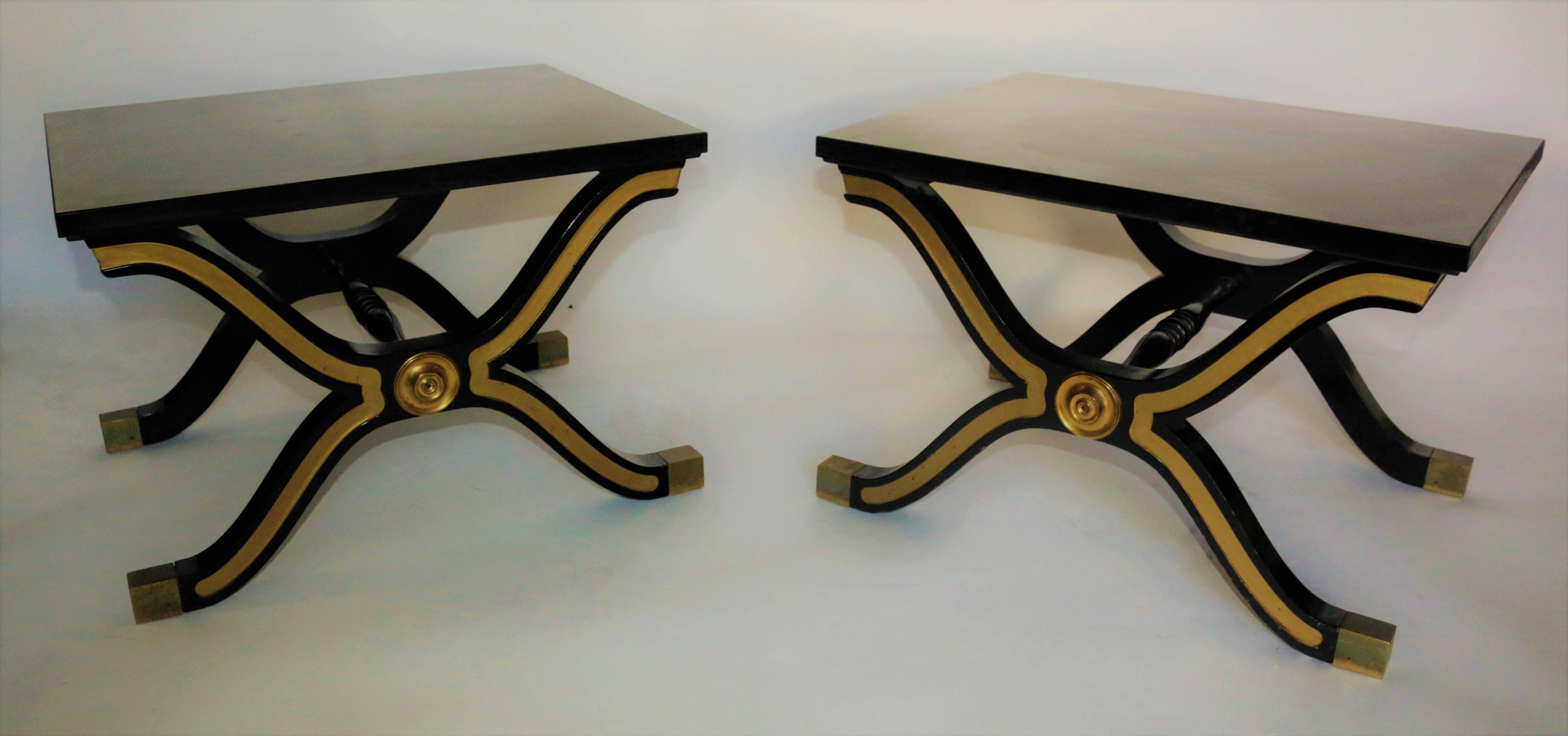 Pair of Dorothy Draper Midcentury Side Tables In Excellent Condition In Pasadena, CA