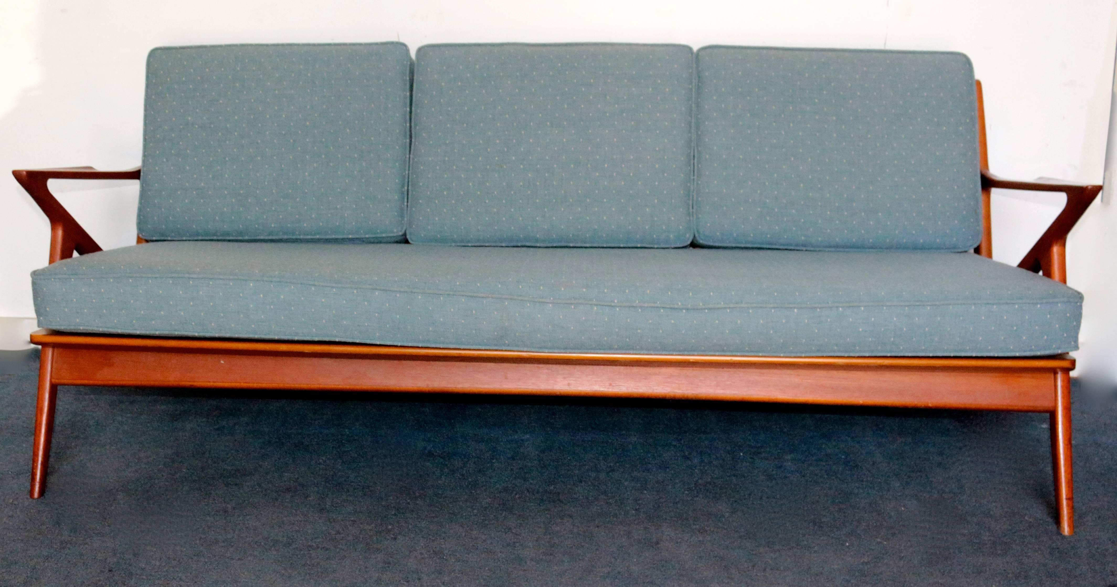 20th Century Danish Mid-Century Modern Poul Jensen for Selig 'Z' Teak Sofa