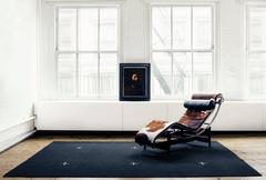 Plus Black/Cream, Modern Dhurrie/Kilim Rug in Scandinavian Design
