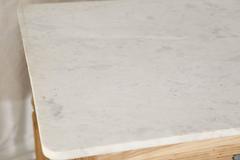 Butcher Table with Marble Work Surface