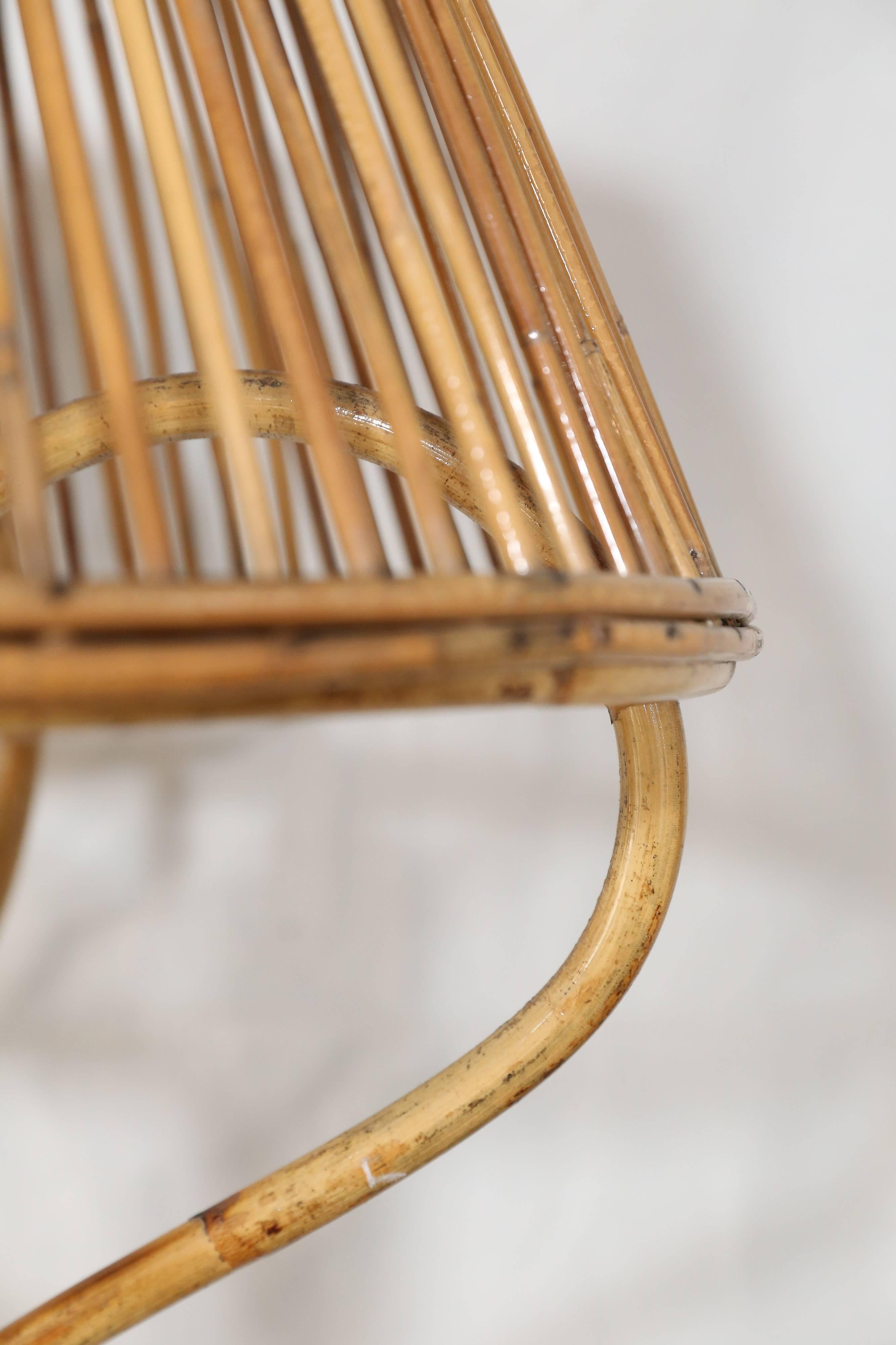 Vintage Rattan Floor Lamp at 1stDibs