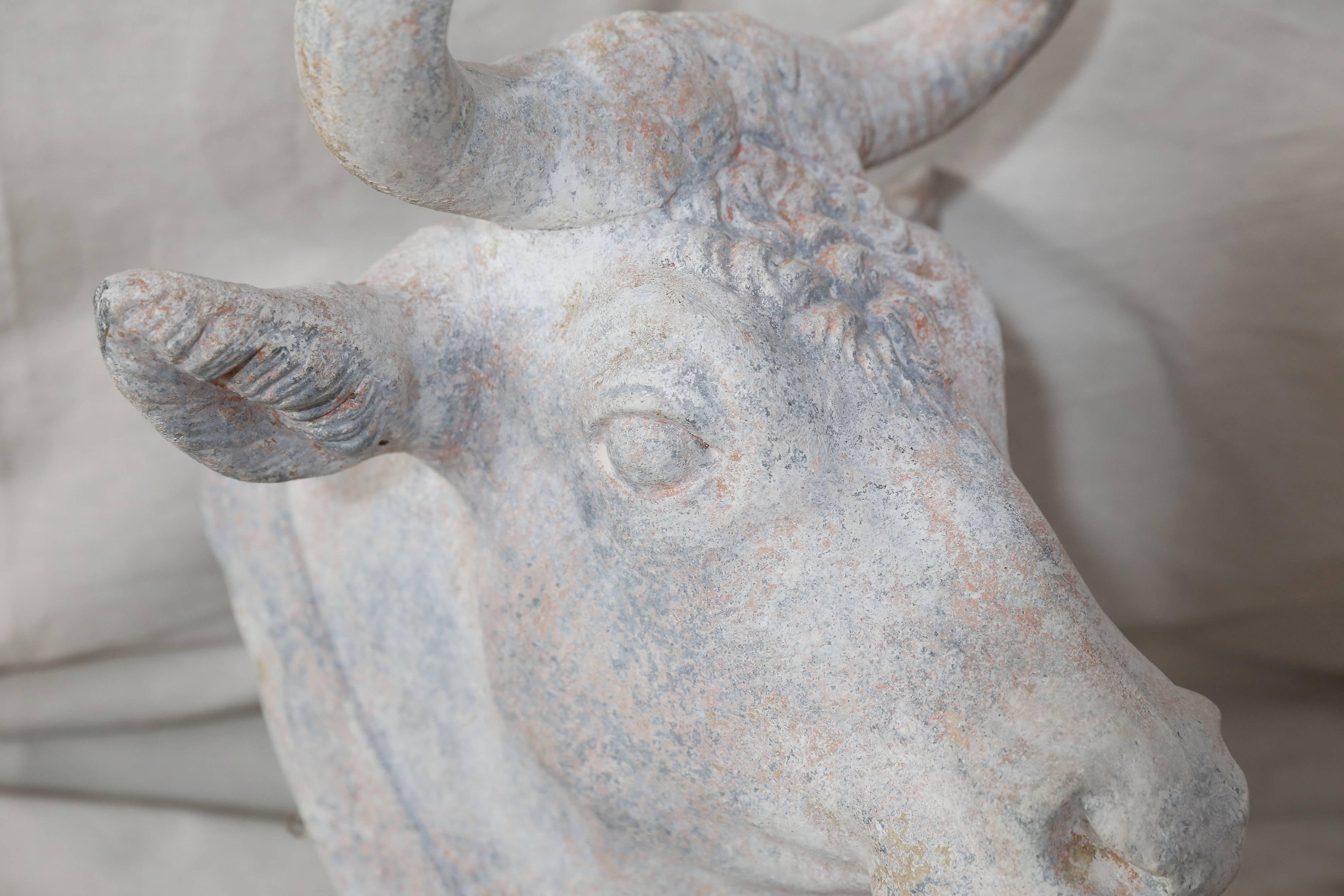 French Zinc Bull Head
