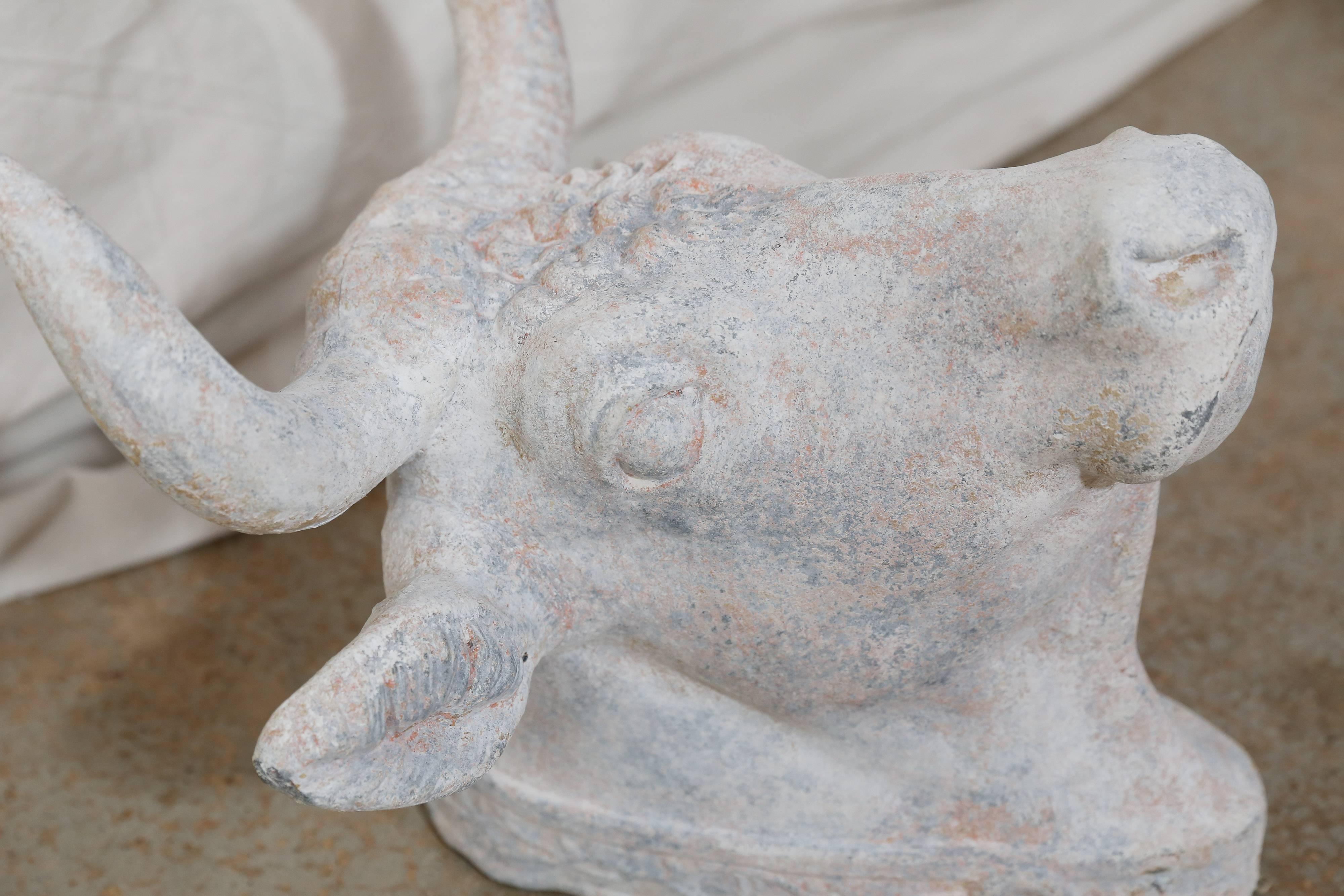 Zinc Bull Head In Good Condition In Houston, TX