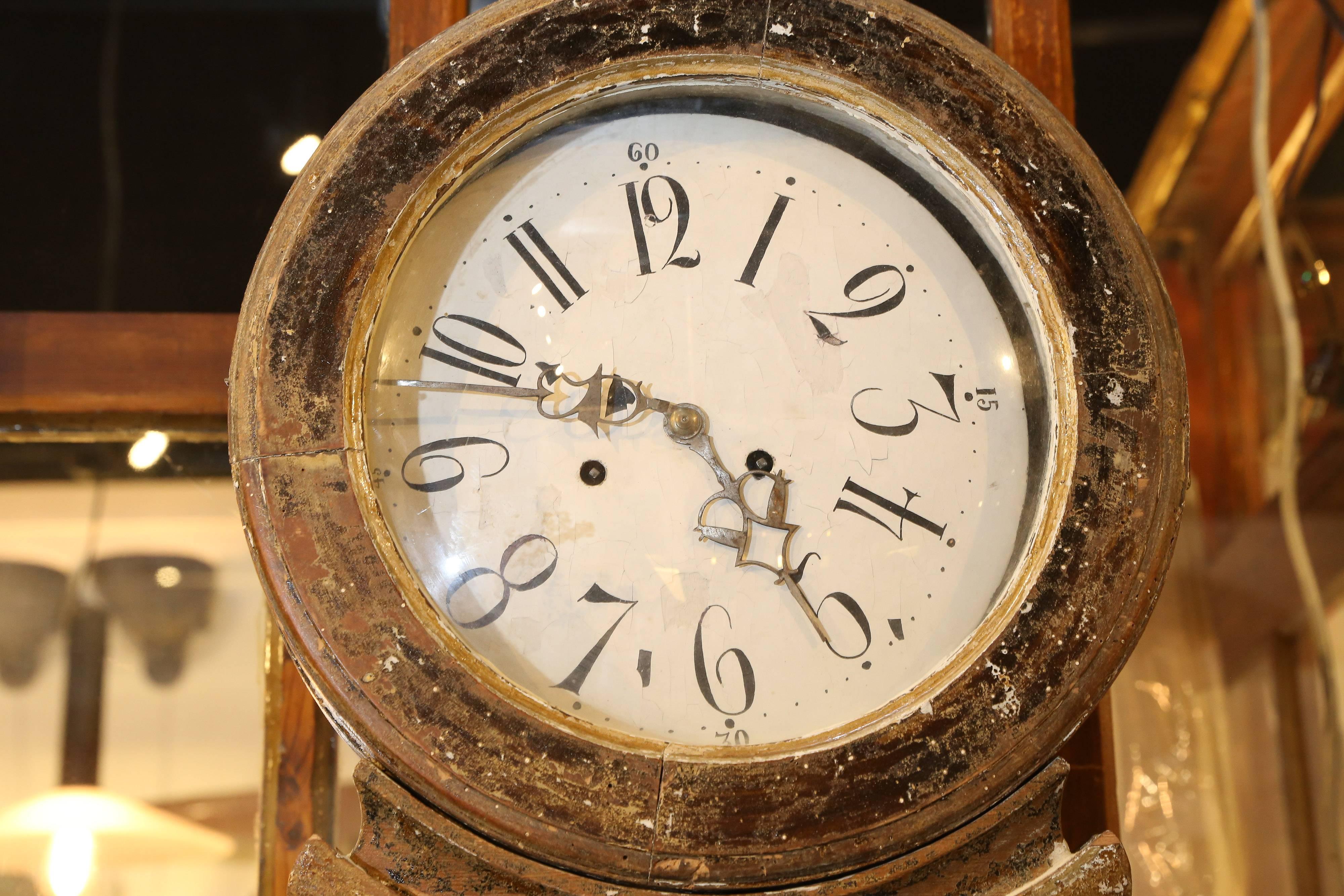 Swedish Mora clock/secretary desk, circa 1800.
 