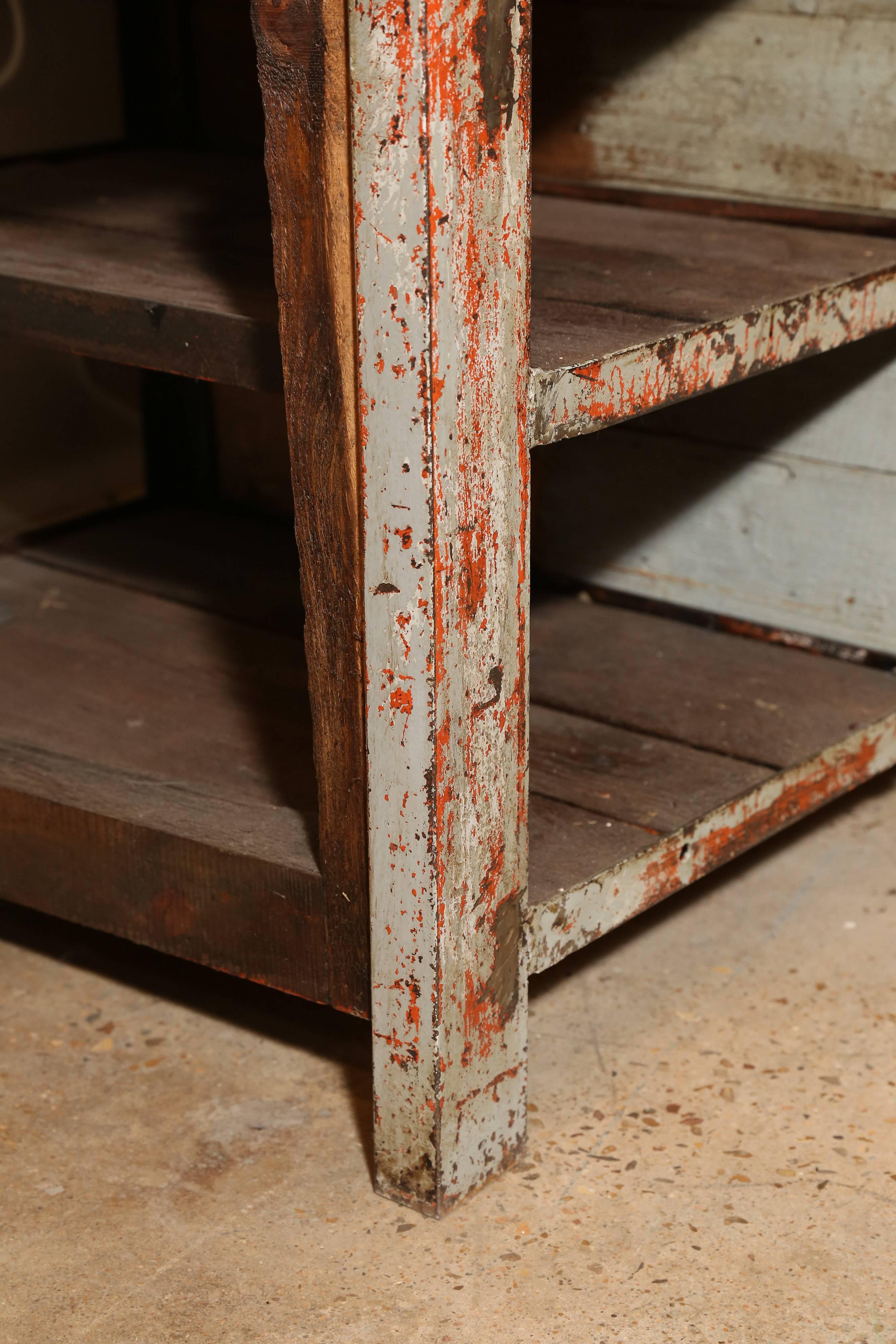 French Rustic Work Table For Sale