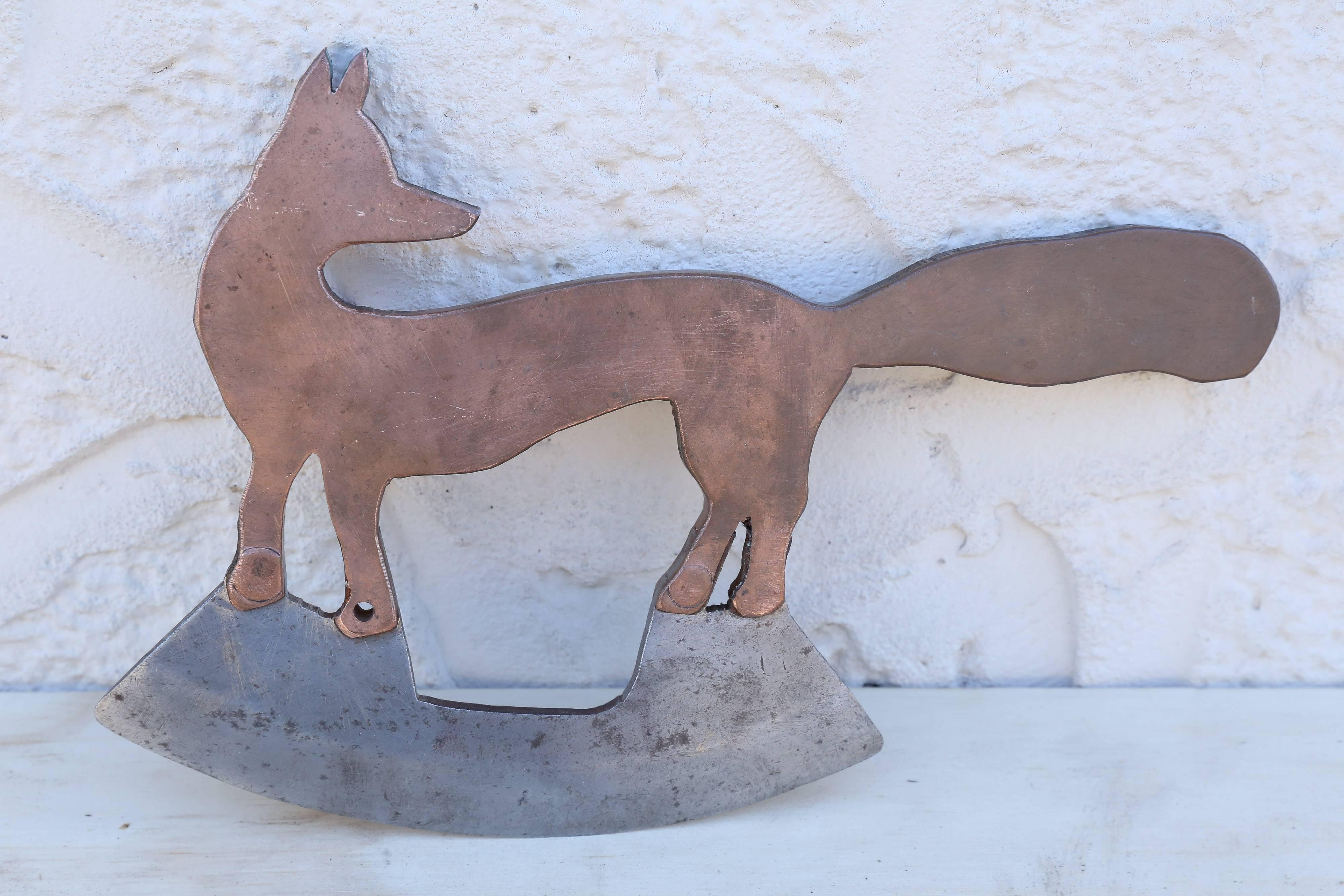 Chef's Cleaver with Fox Handle at 1stDibs