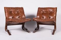 Pair of Scandinavian Modern 'Pirate Chairs'