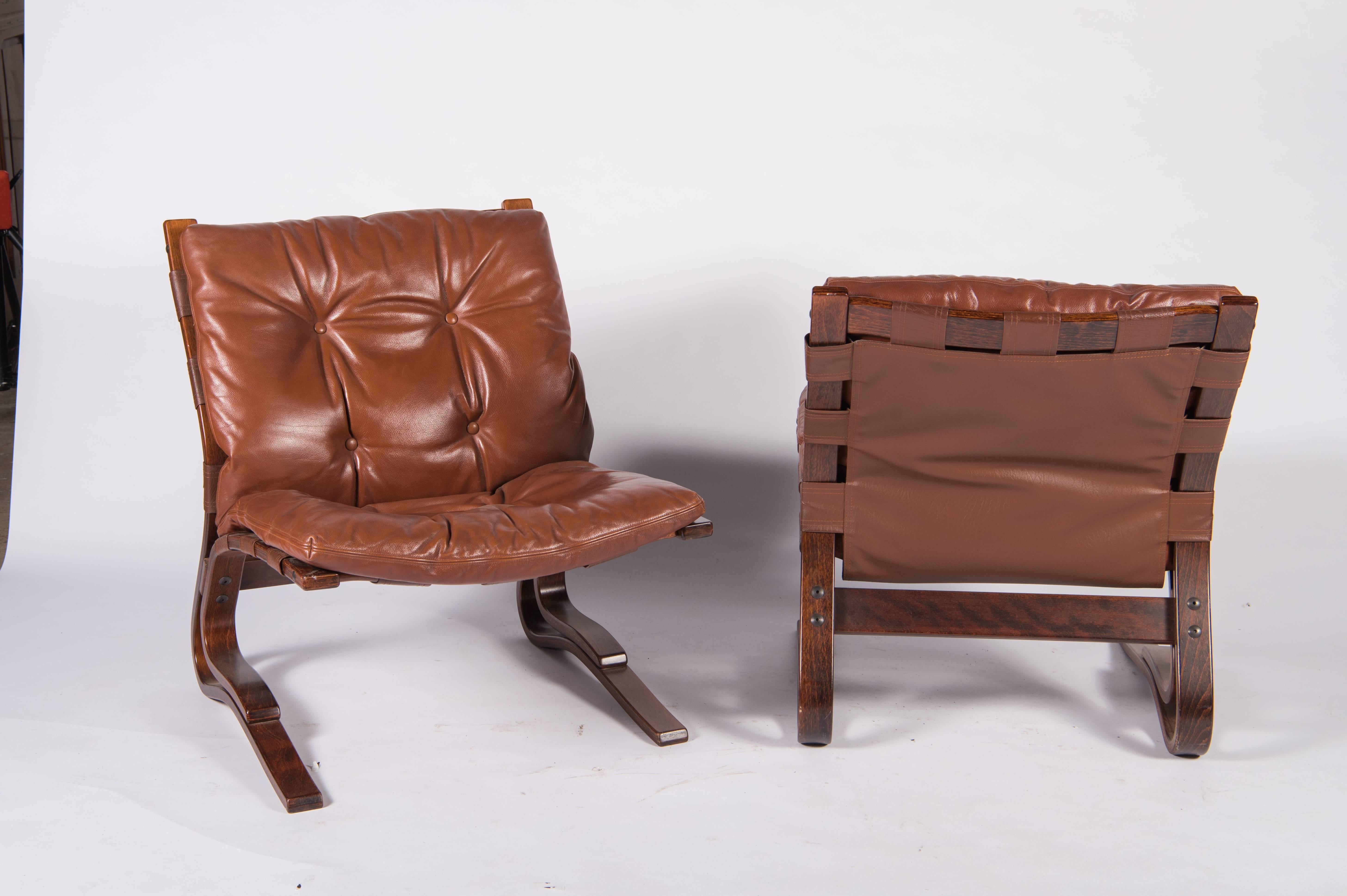 Norwegian Pair of Scandinavian Modern 'Pirate Chairs'