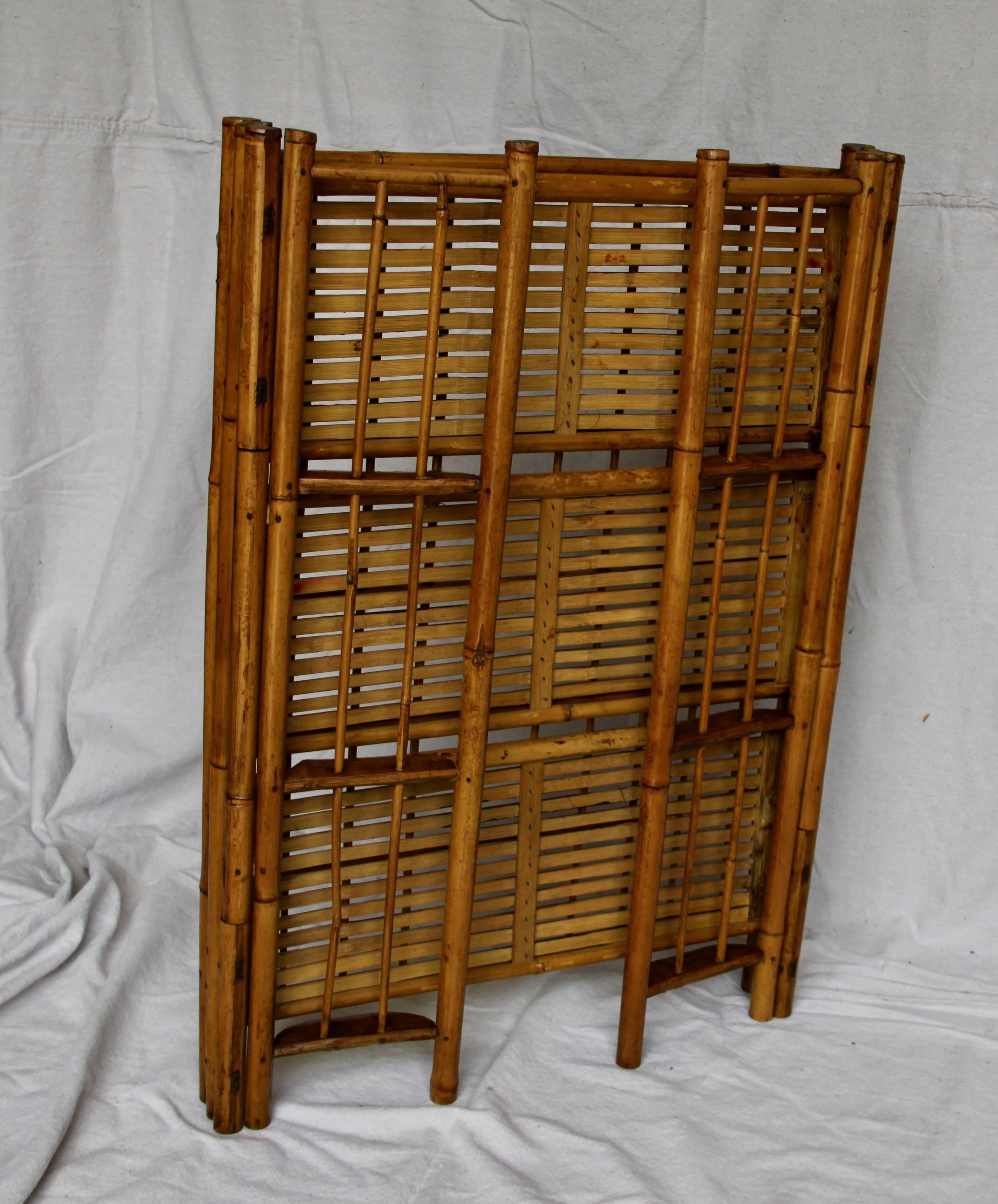 folding bamboo shelves