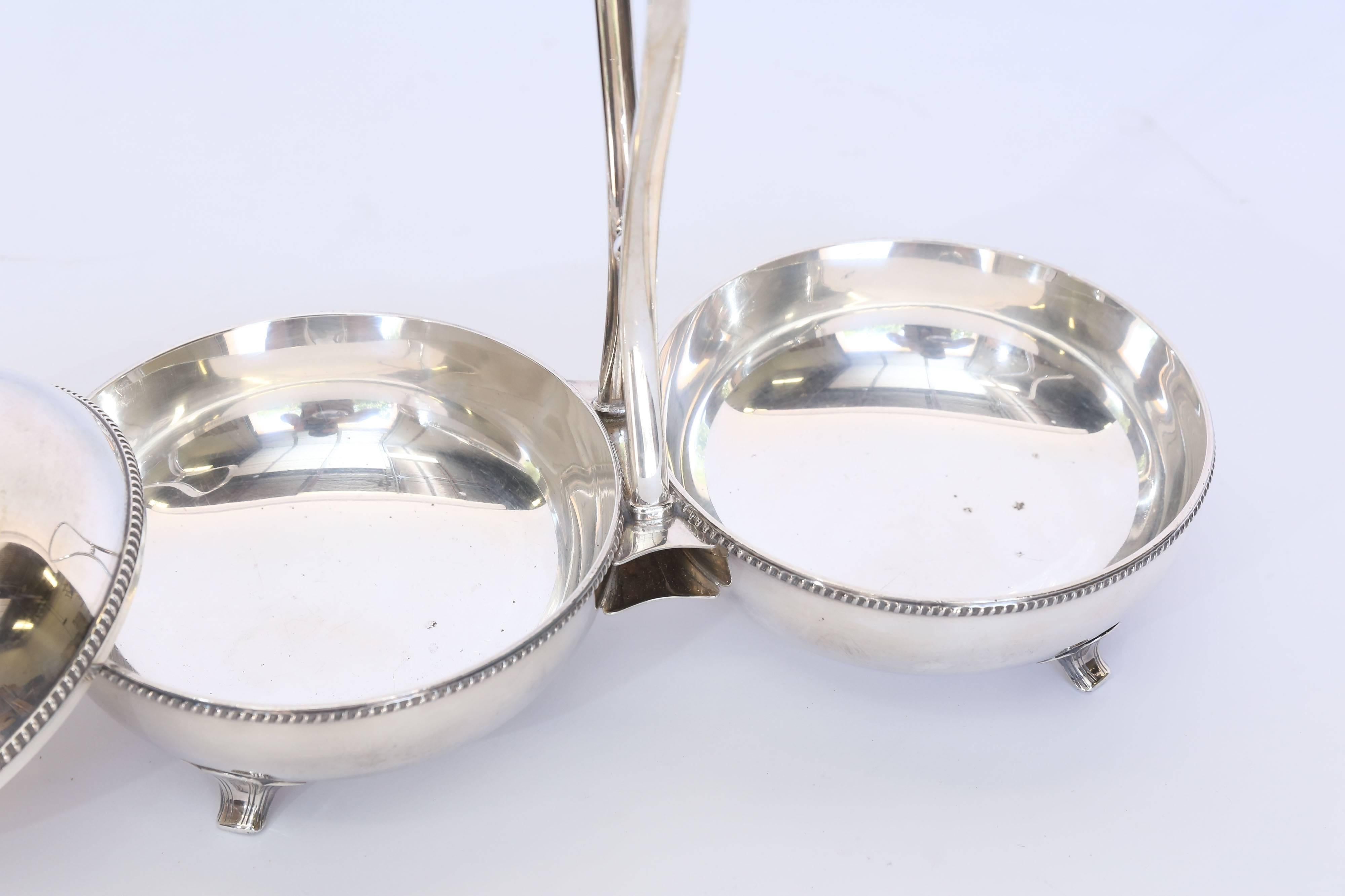 Mid-20th Century Hotel Silver Double Server